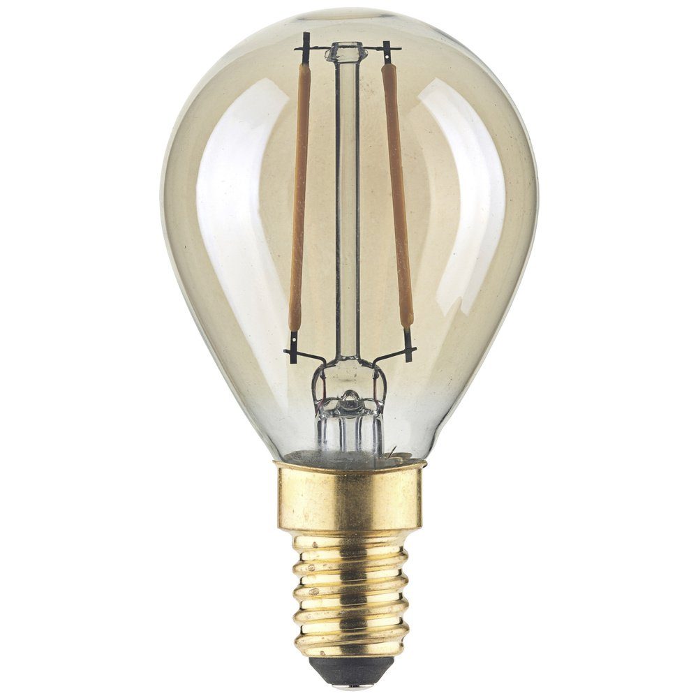 LightMe LED-Leuchtmittel LightMe LM85054 LED E14 Tropfenform 4.5 W Bernstein (x L) 45 mm x 8