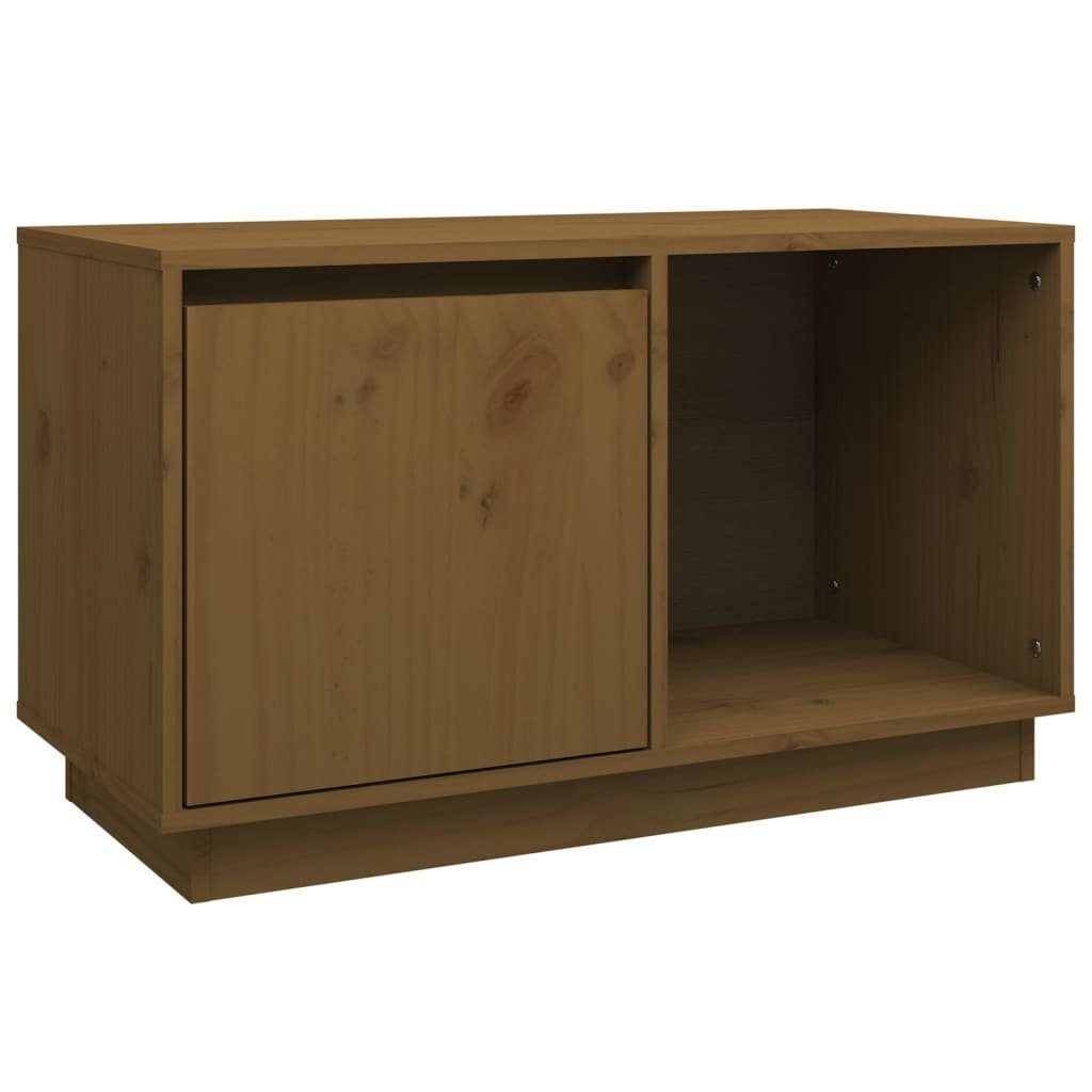 vidaXL TV-Schrank TV-Schrank Honigbraun 74x35x44 cm Massivholz Kiefer Lowbo günstig online kaufen
