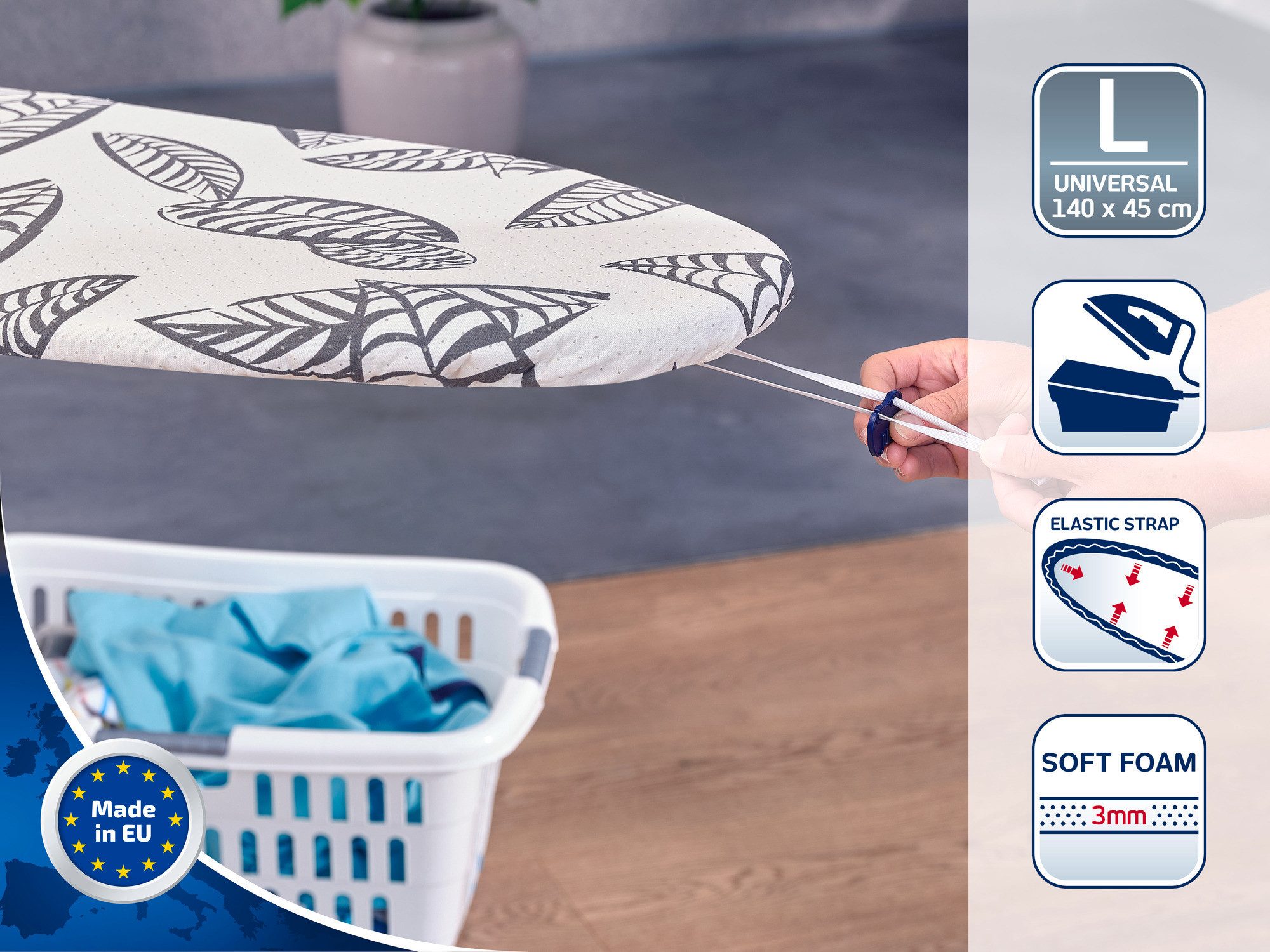 Leifheit Ersatz-Bügelbrettbezug Bügeltischbezug Perfect Steam L/Universal, günstig online kaufen