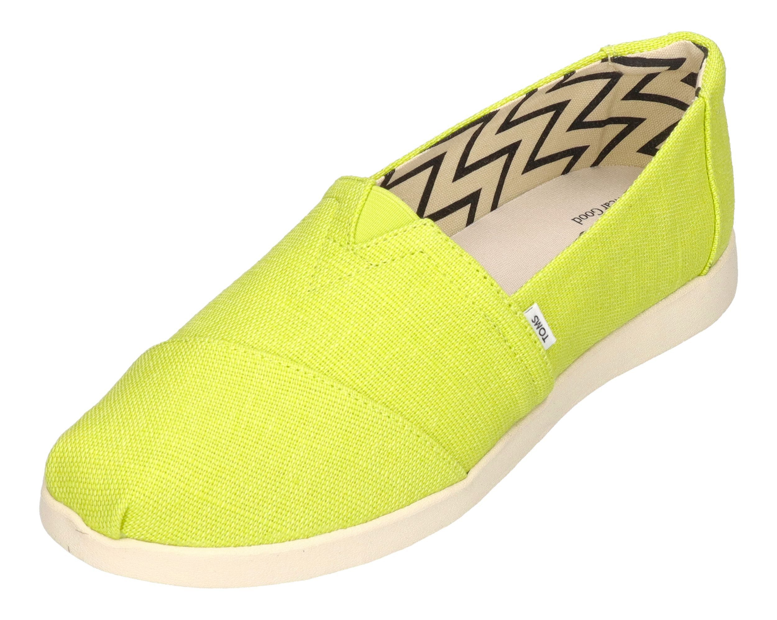 TOMS ALPARGATA PLUS Espadrille Bright Lime Heritage