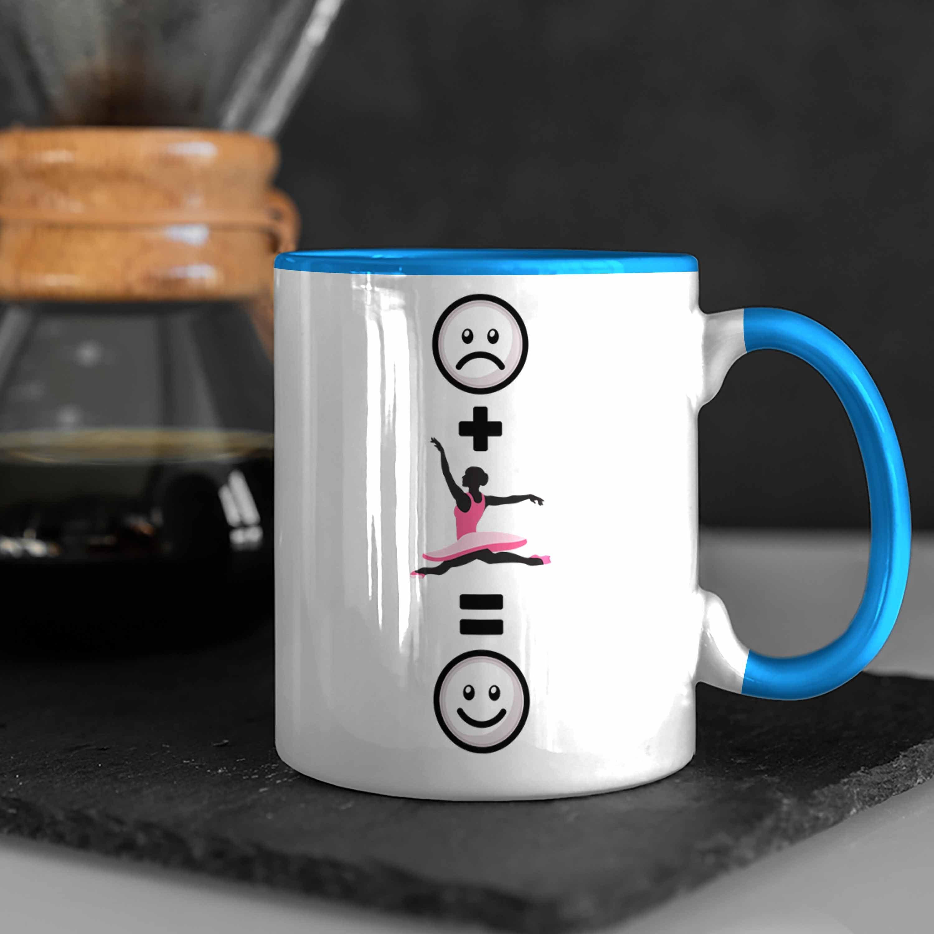 Trendation Tasse Tanzen Tasse Geschenk :(Ta Blau Tänzerin Geschenkidee Balett Lustige für