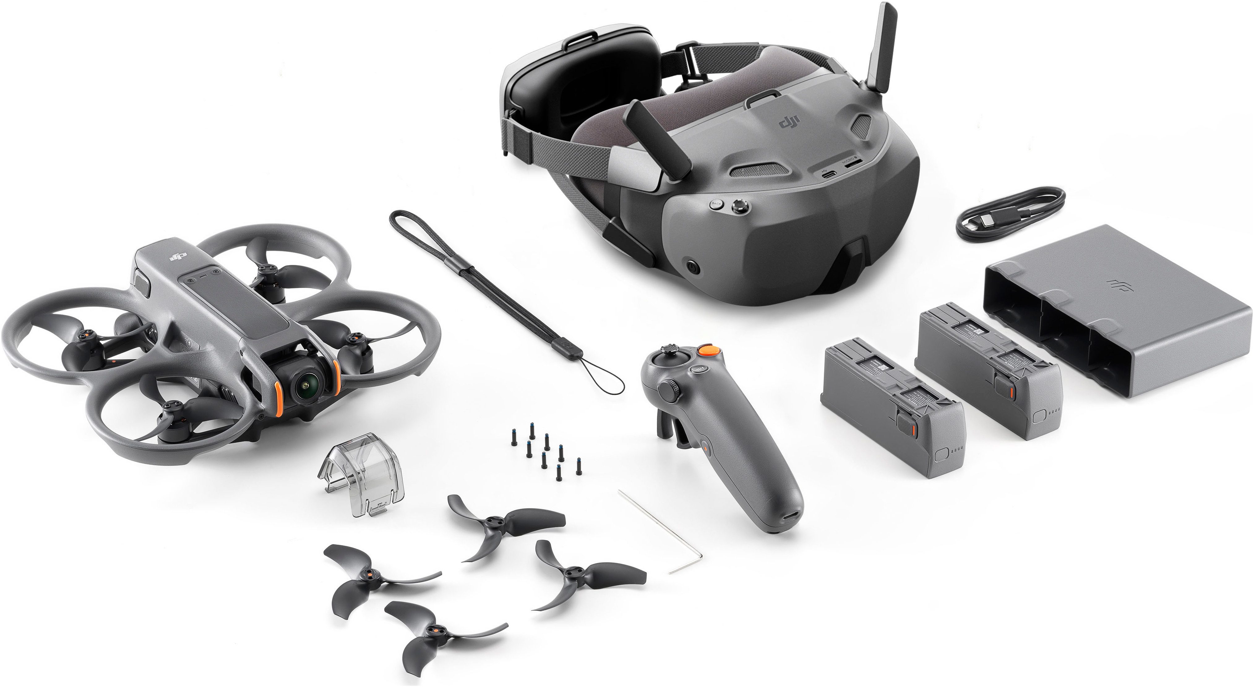 DJI Avata 2 Fly Smart Combo (drei Akkus) Drohne (4K Ultra HD)
