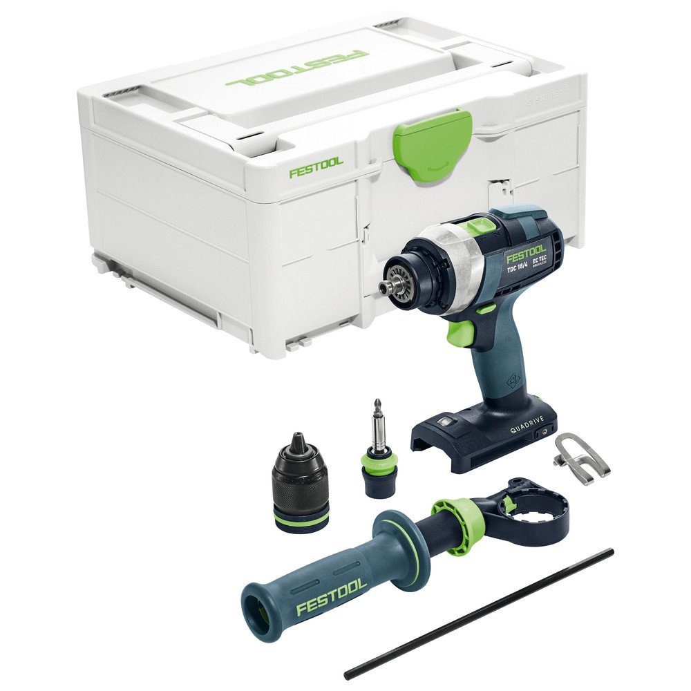 FESTOOL Akku-Bohrschrauber Akku-Bohrschrauber QUADRIVE TDC 18/4 I-Basic