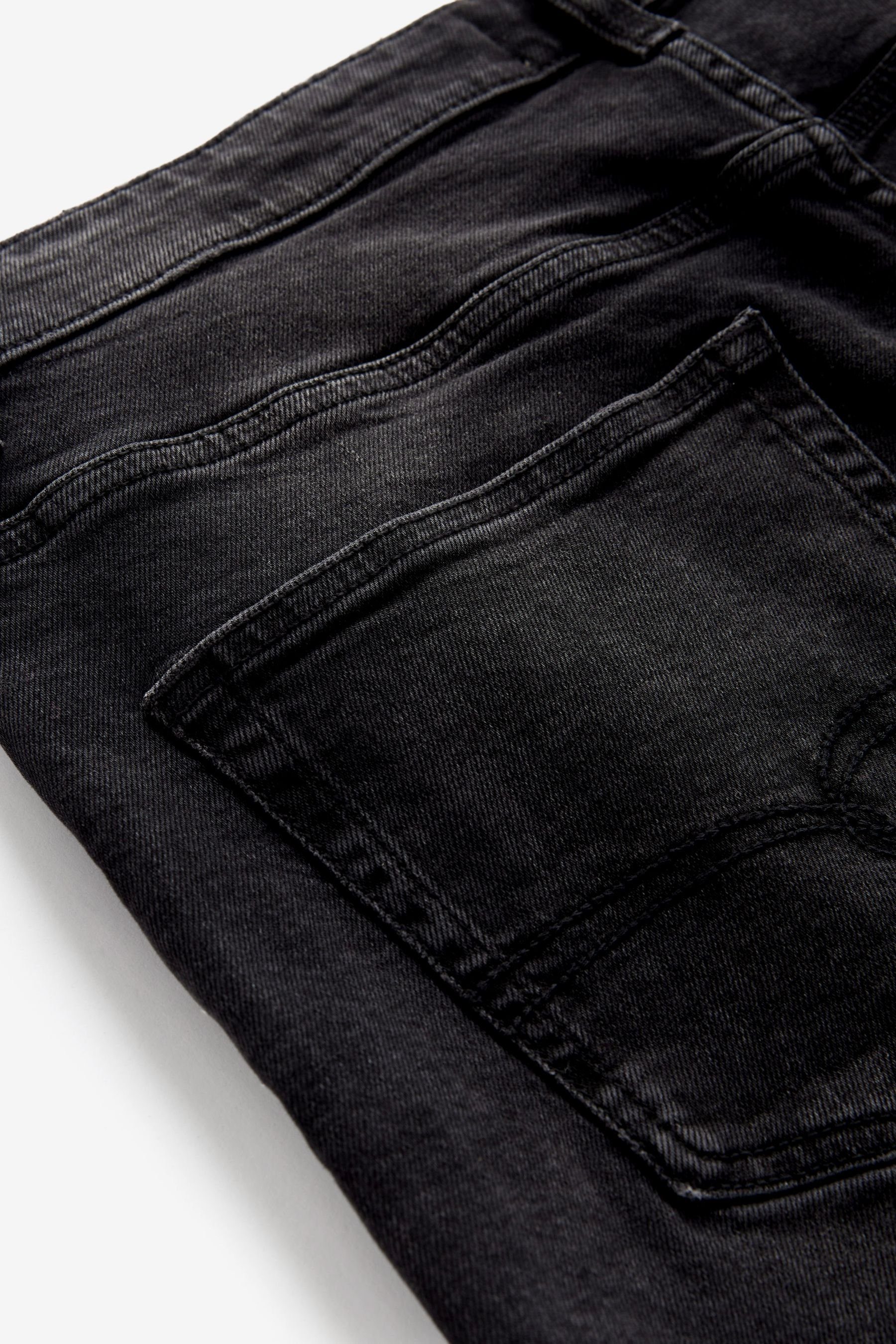 Next Straight-Jeans Straight Fit Stretch-Jeans im Black Vintage-Look (1-tlg)