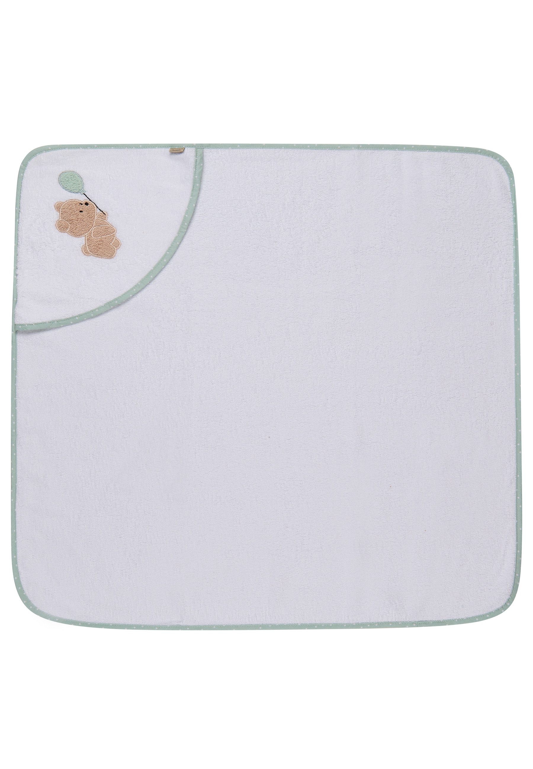 Sterntaler® Badetücher Kapuzenbadetuch 80x80 cm BÄR Bo, Frottee (1-St), Kapuzenbadetuch 80x80cm, aus weichemFrottee, mit süßer Applikation – Bild 2 von 5