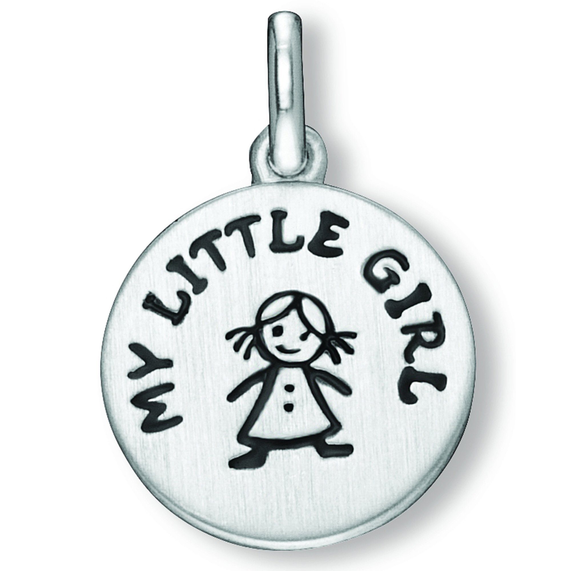 Aktuell im Gespräch Damen ONE Little Silber Girl Ø Anhänger Kettenanhänger 925 12,5 mm, My aus ELEMENT Schmuck Little My Silber Girl