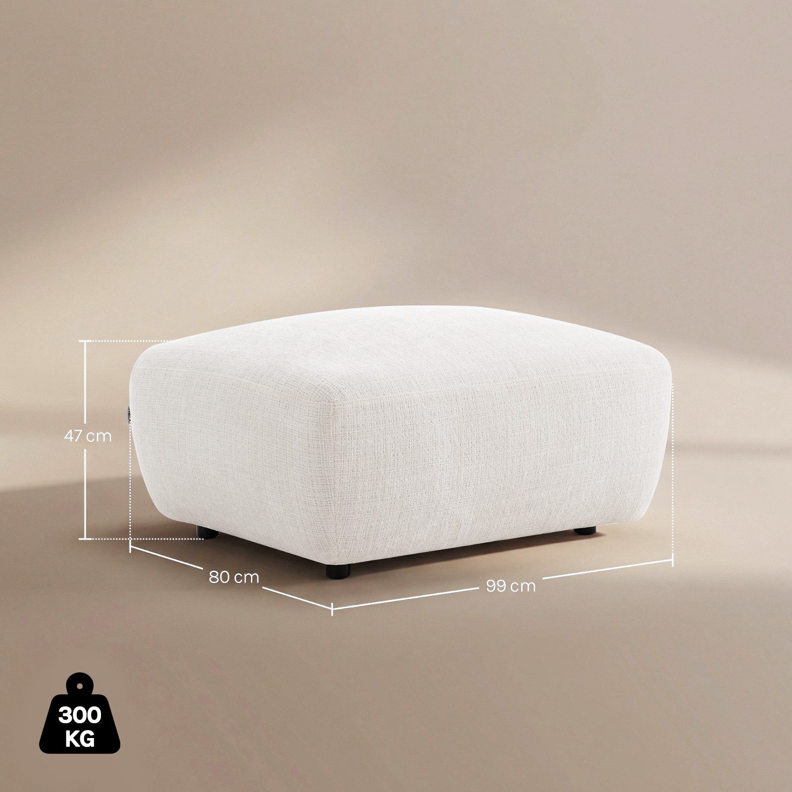 Woltu Sofa, Modulares Sofa, aus Chenille, verstellbaren Füßen