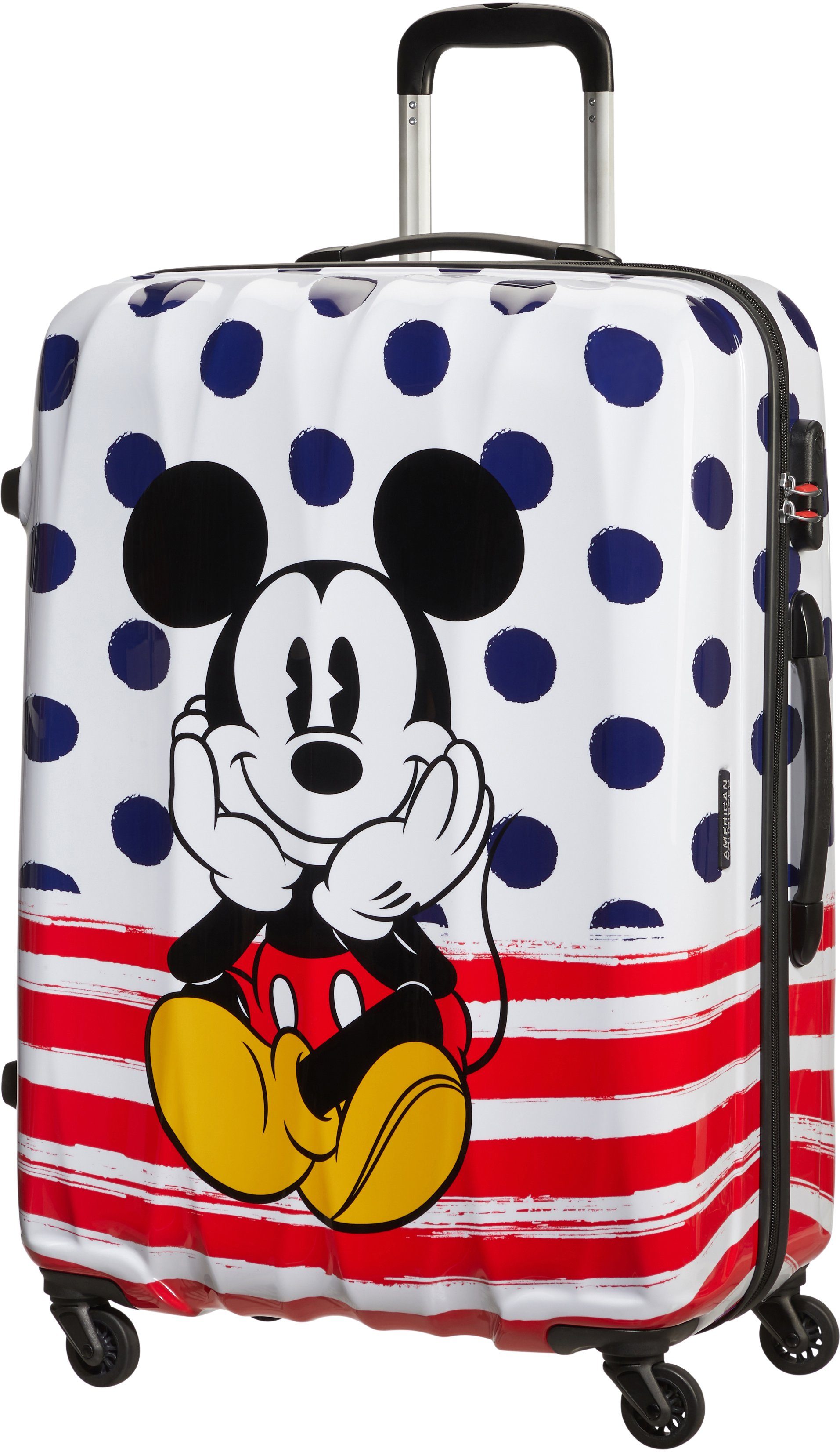 American Tourister® Hartschalen-Trolley Disney Legends, Rollen Blue 4 Dots, 75 cm, Mickey