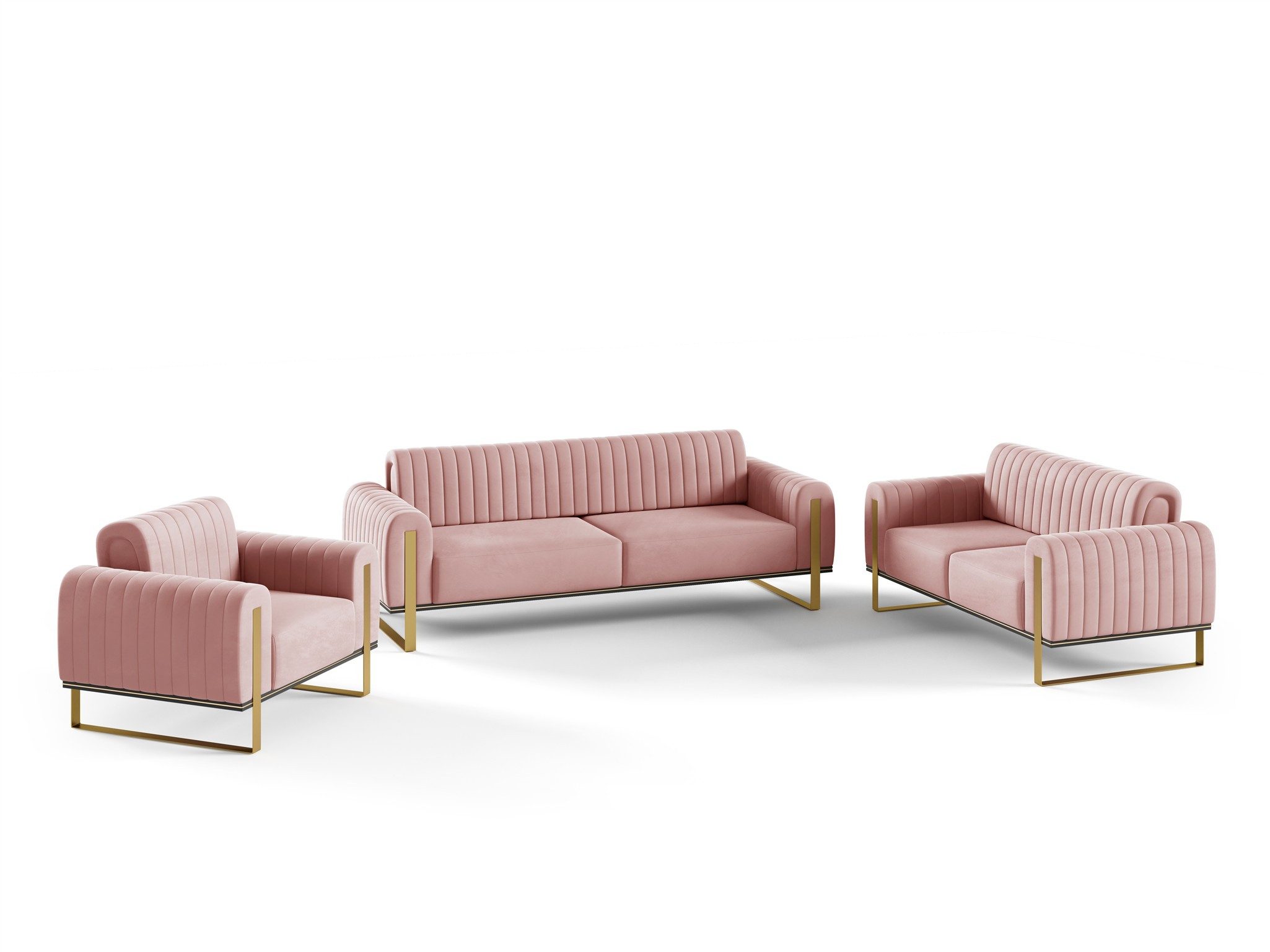 Fun Möbel Polstergarnitur Sofaset Designersofas VALERIE günstig online kaufen