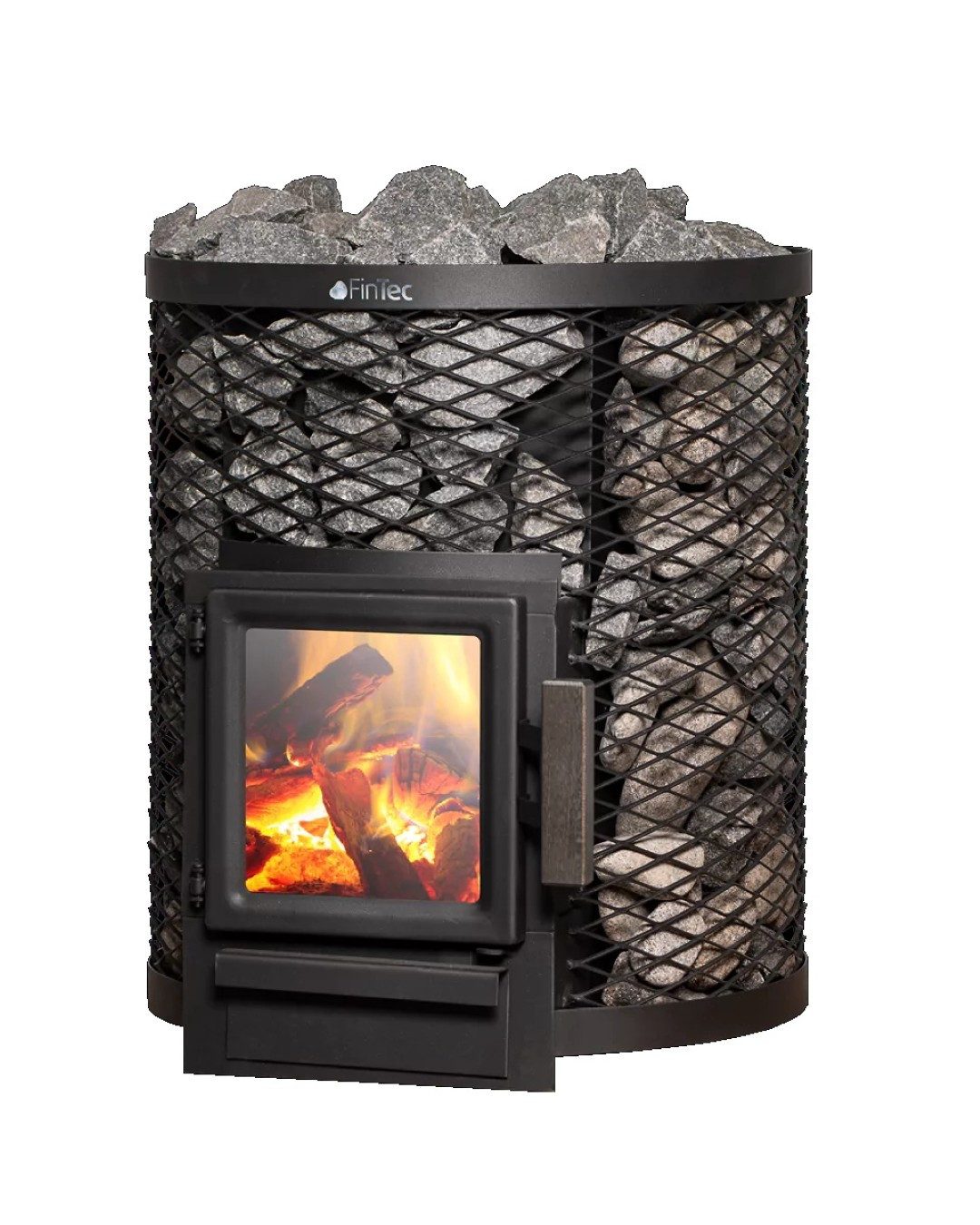 FinTec Saunaofen FinTec LOKI Holz-Saunaofen 6,8 kW, 6.8 kW, Manuelle Steuerung, Holzbefeuerung; Gleichmäßige Wärmeverteilung; Aufgussbetrieb