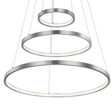 etc-shop LED Pendelleuchte, LED-Leuchtmittel fest verbaut, Warmweiß, Hängeleuchte Wohnzimmer LED Pendelleuchte Ring