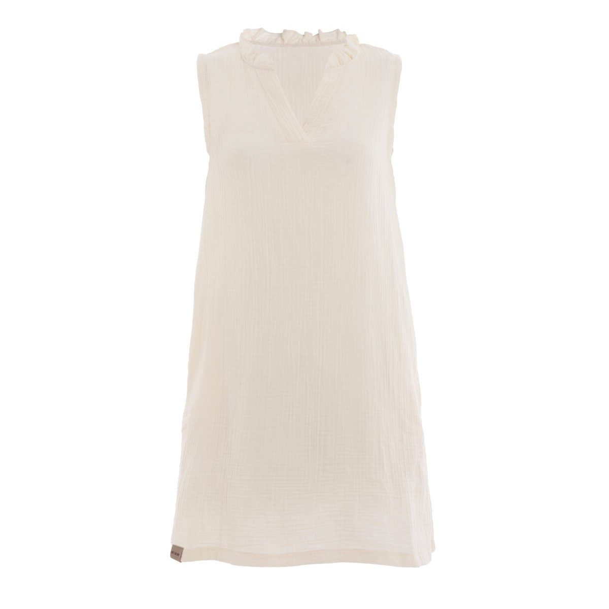Knit Factory Strickkleid Sola Ecru 40 42 Beige 40/42 (Spar-Set, 1-tlg., 1 x Sola Kleid Ecru - 40/42) Modell Sola, für Frühjahr, Sommer