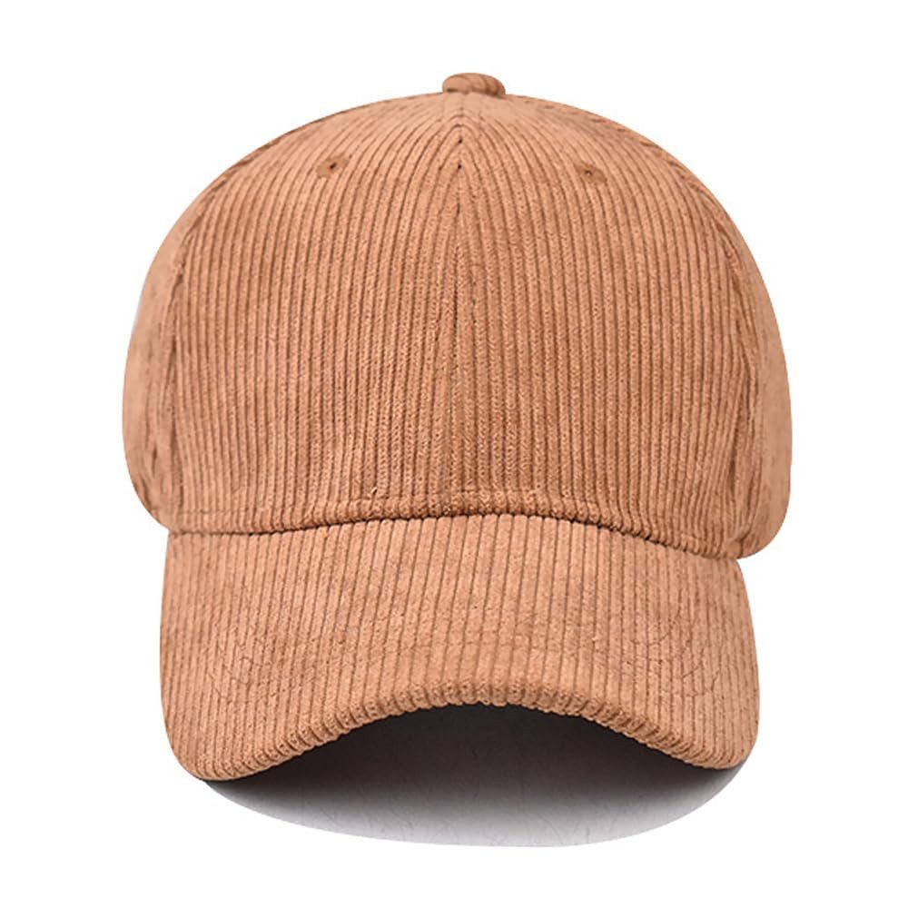 Zaewry Baseball Cap Baseballkappe für Herren und Damen, Aus Cord, verstellbar einfarbig, Unisex, Einheitsgröße, Sonnenmütze