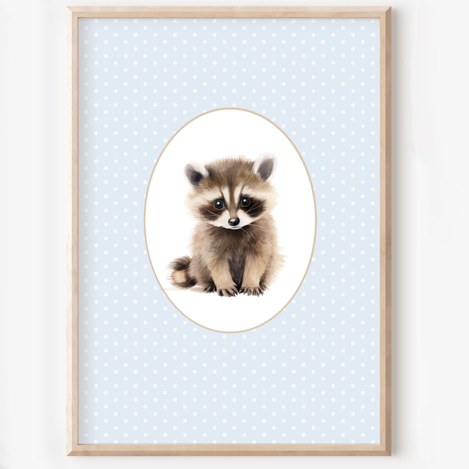 homestyle-accessoires Poster Kinderzimmer Bilderwand 6erSet Bilderset Babyzimmer TIERE, - Ohne Bilderrahmen - Sorgfältige & sichere Verpackung