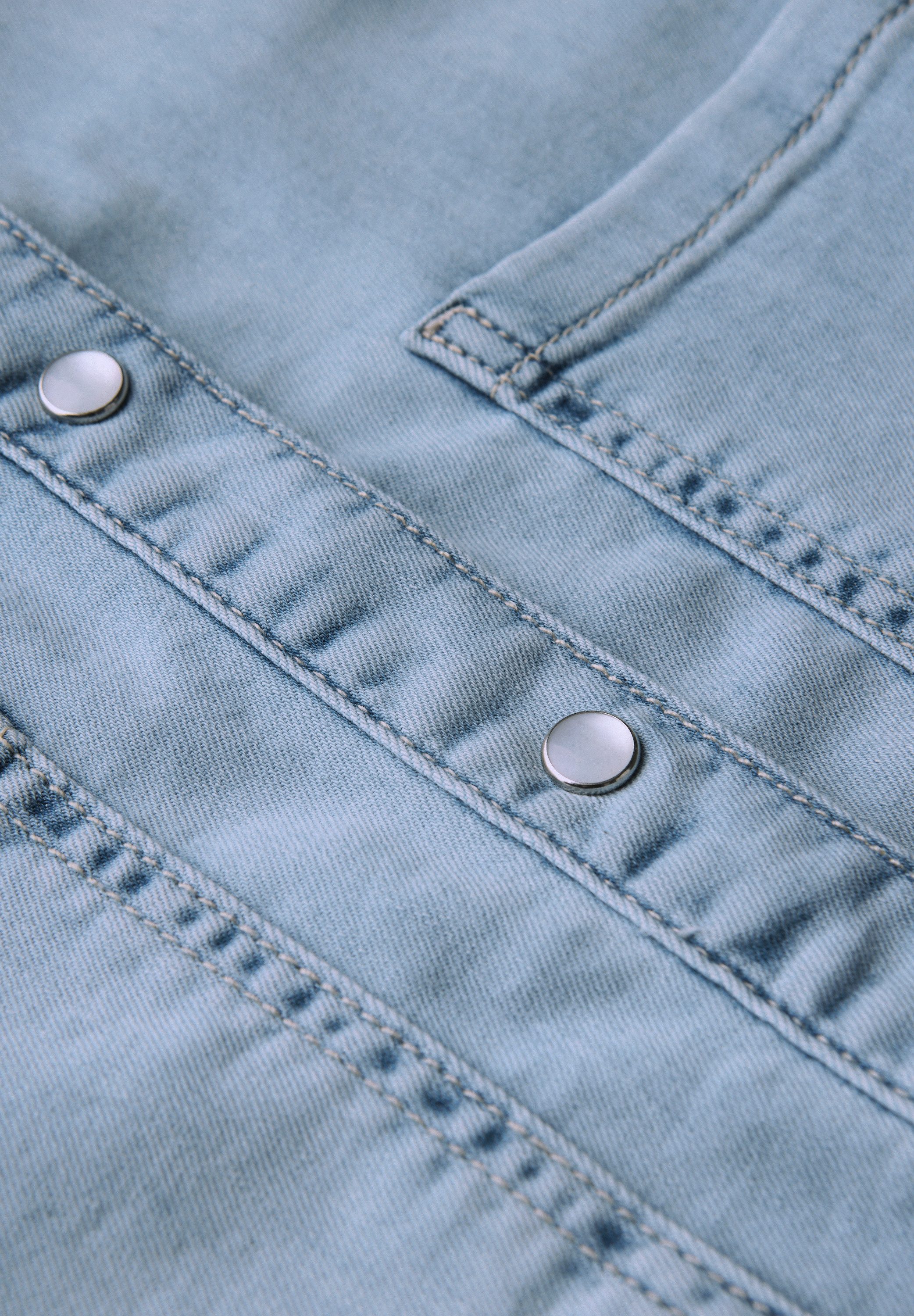 STREET ONE Jeansbluse 2in1 Optik