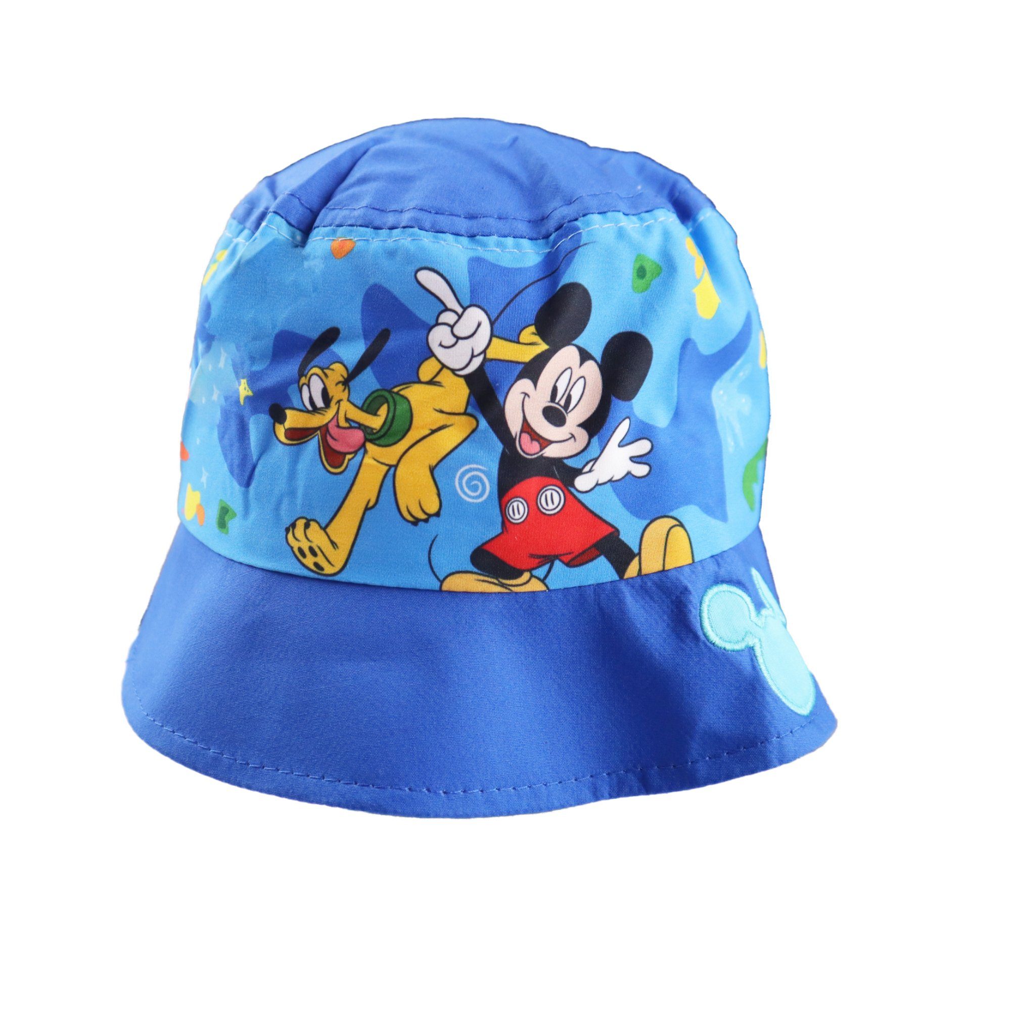 Kinder Maus Micky Mouse Hut 52 Disney Gr. Mickey Jungen bis Anglerhut Dunkelblau 54 Fischerhut