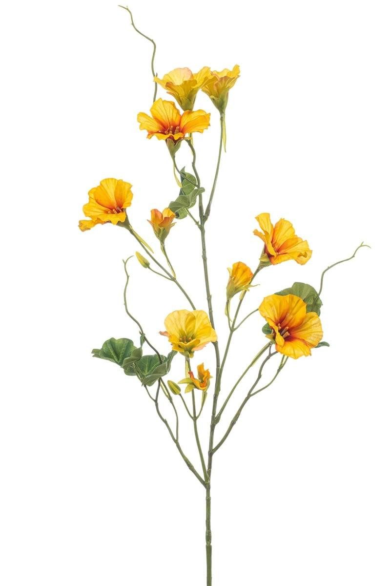 Kunstzweig Kunst Zweig Brunnenkresse MEZLON mit Blüten, gelb, 80cm - Deko Kress Kresse (Brunnenkresse), artplants, Höhe 80.0 cm