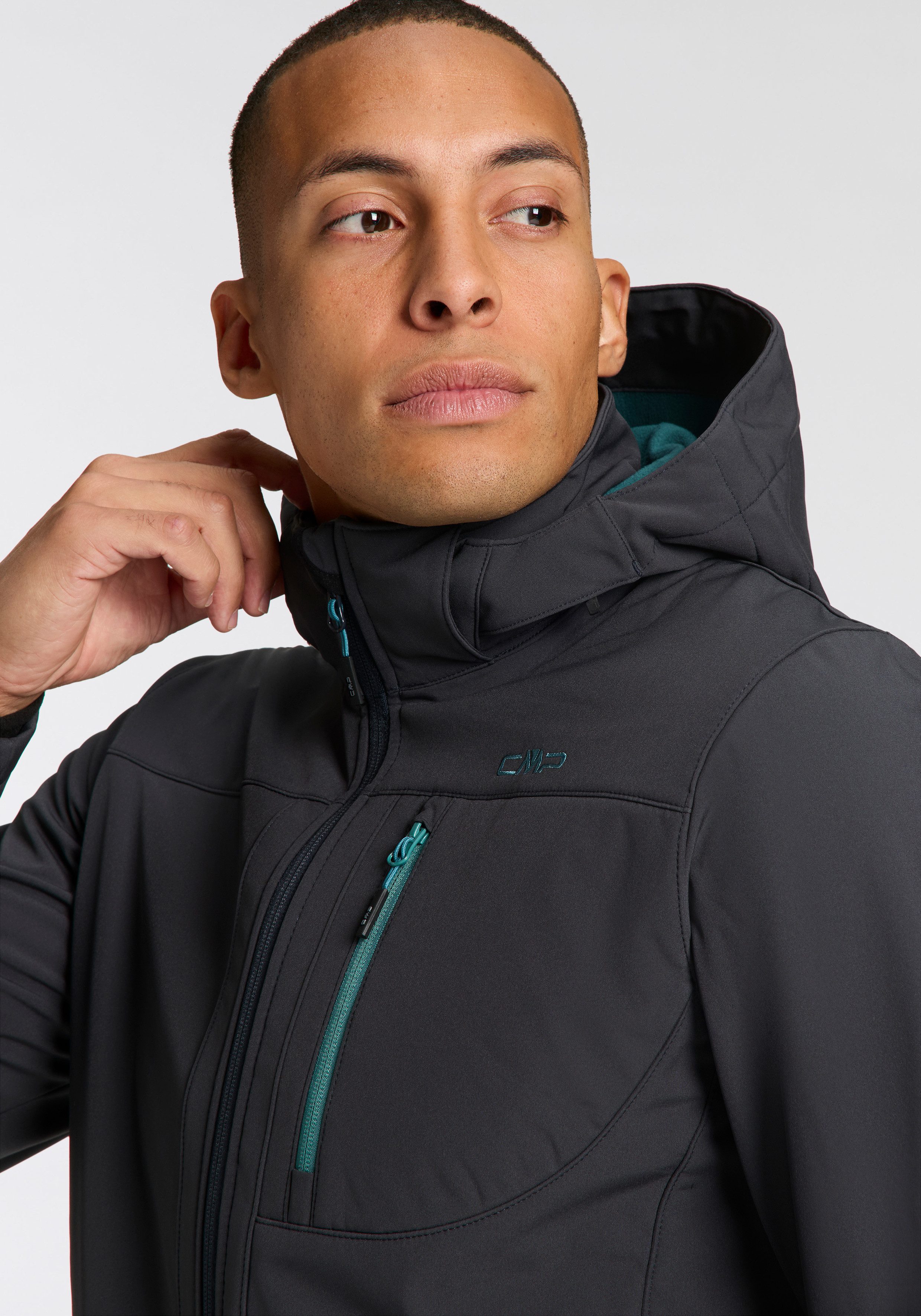 CMP Softshelljacke (1-St) Wasserabweisend & Winddicht & Atmungsaktiv