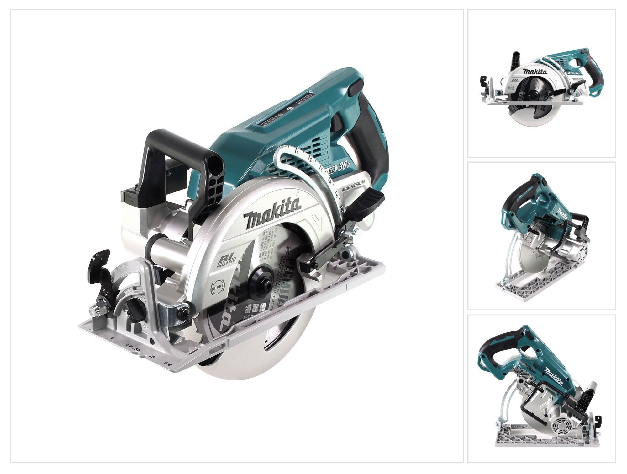 Makita Kompakt-Handkreissäge DRS 780 Z Akku Handkreissäge 36V (2x18V) 185 mm Brushless Solo - oh