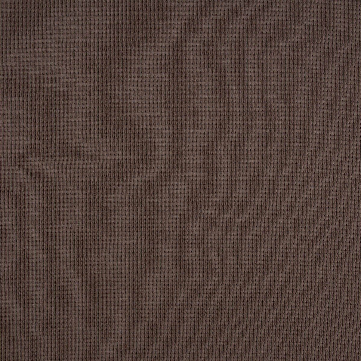 Thumbnail - SCHÖNER LEBEN. Stoff Waffelstrick Doubleface einfarbig taupe 1,4m Breite, allergikergeeignet