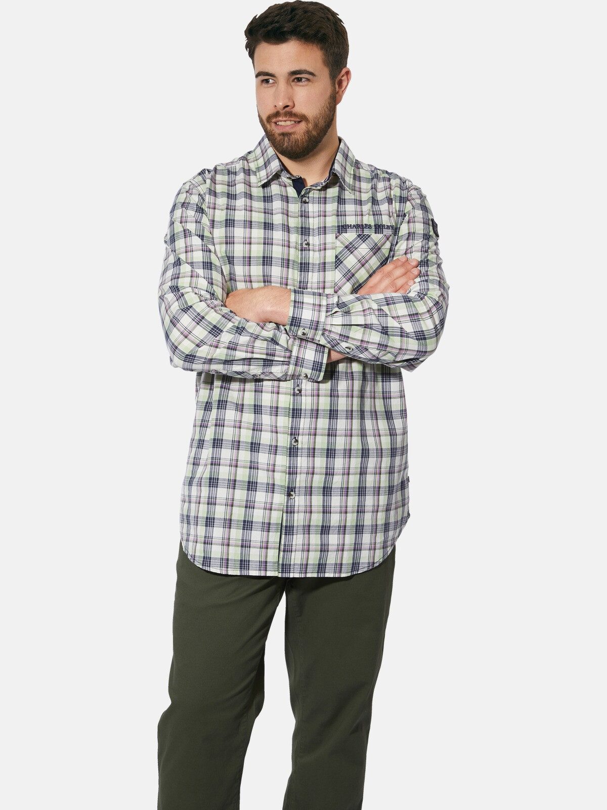 Charles Colby Langarmhemd DUKE ARCHIBINE im Karo-Design günstig online kaufen