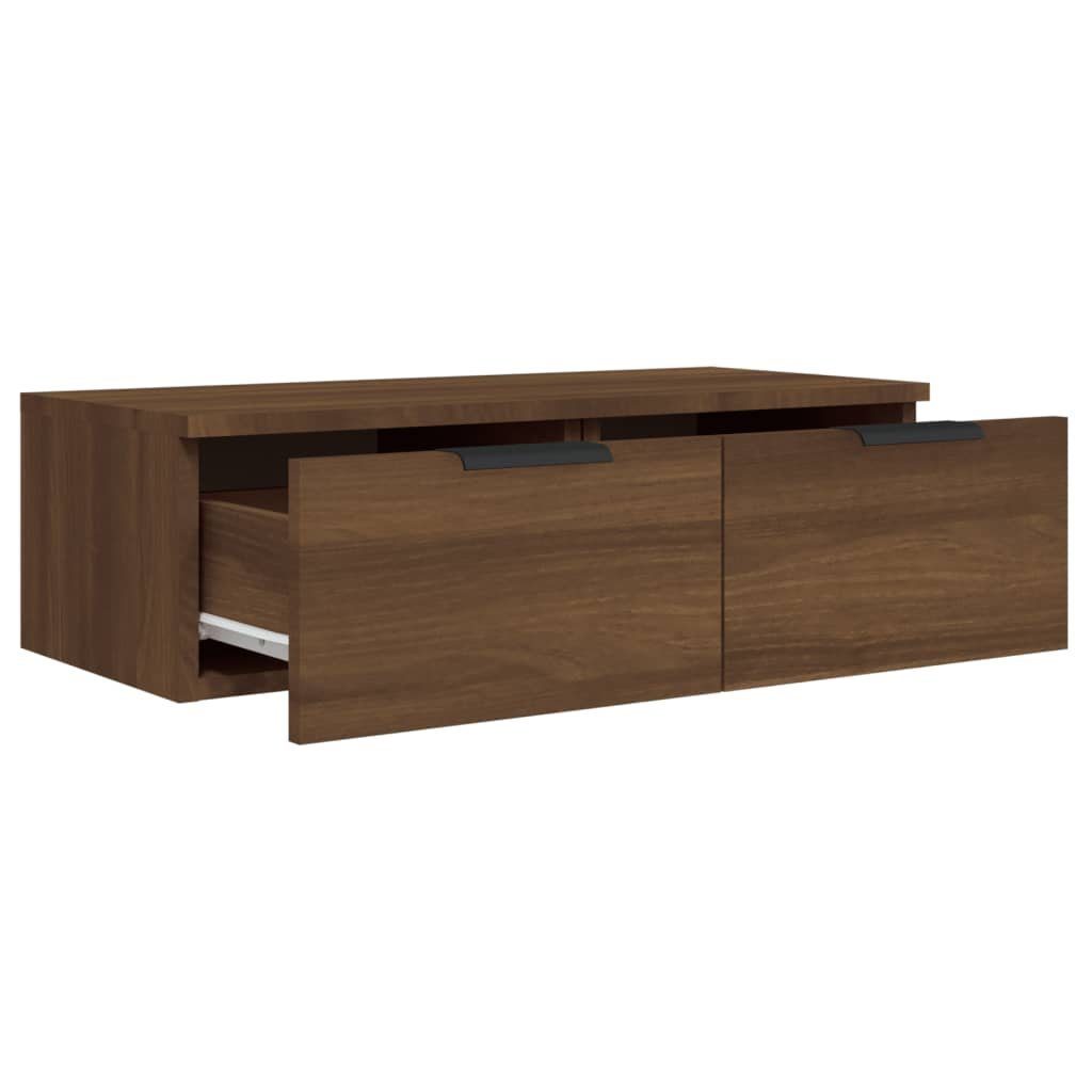 vidaXL Wandschrank Holzwerkstoff, 1-tlg. cm Regal Eiche 68x30x20 Eichen-Optik Braune Braun