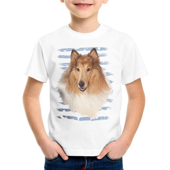 style3 Print-Shirt Kinder T-Shirt Collie hundeliebhaber züchter tier