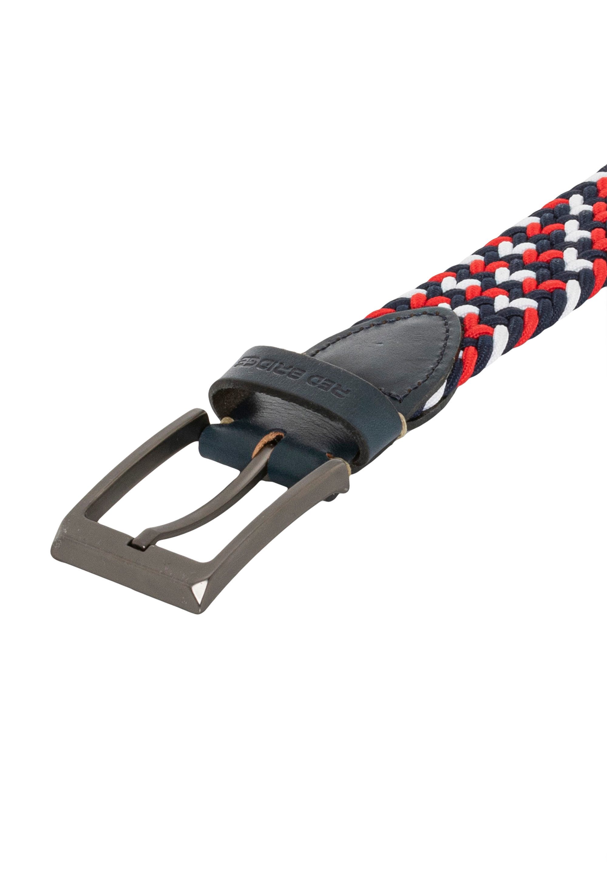 RedBridge Stoffgürtel Red Bridge Herren Gürtel Geflochten mit Leder Premium Qualität