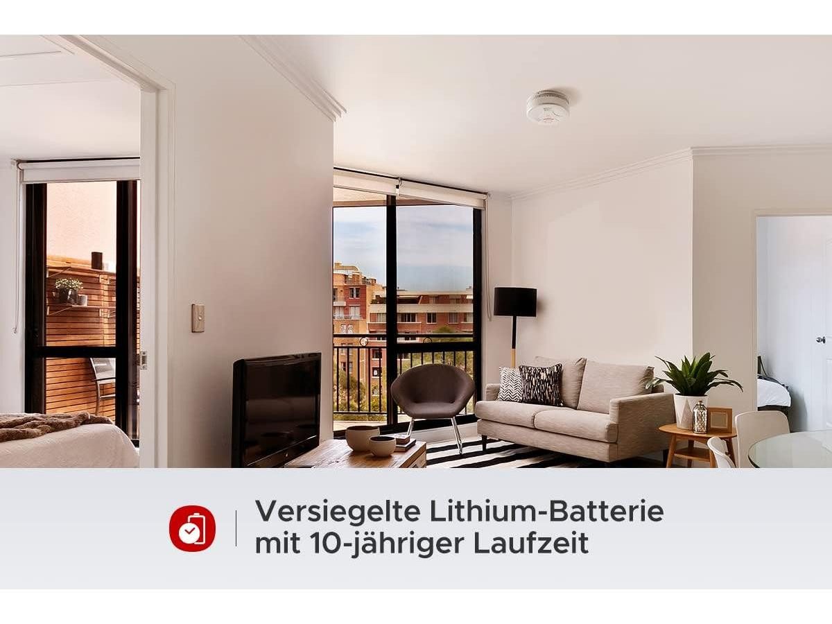 X-SENSE SD11 Rauchmelder (für Innenbereich, intelligente Selbstprüfung, flammenhemmendes Design)