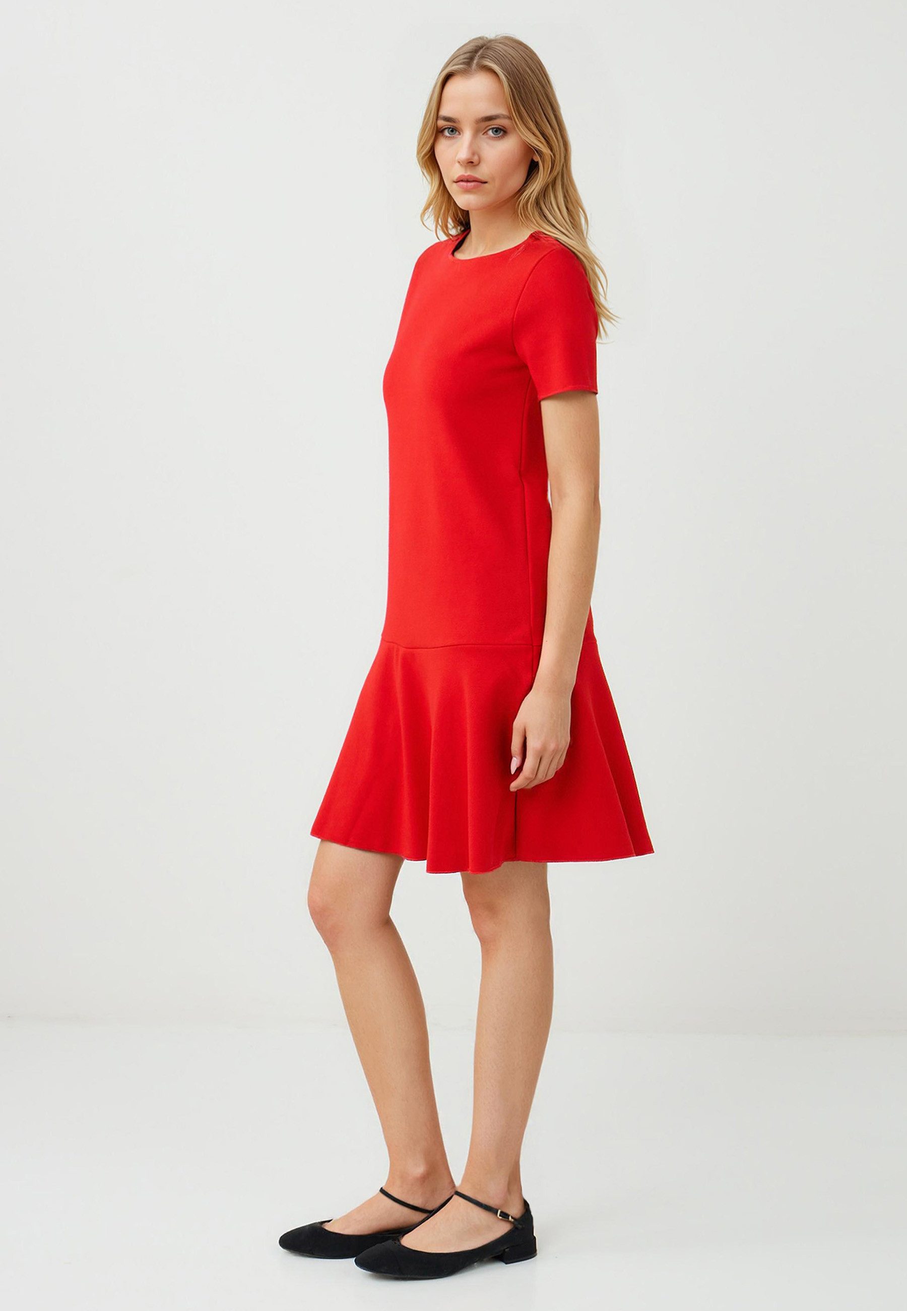 Jimmy Key Minikleid Gestricktes rotes Kleid günstig online kaufen