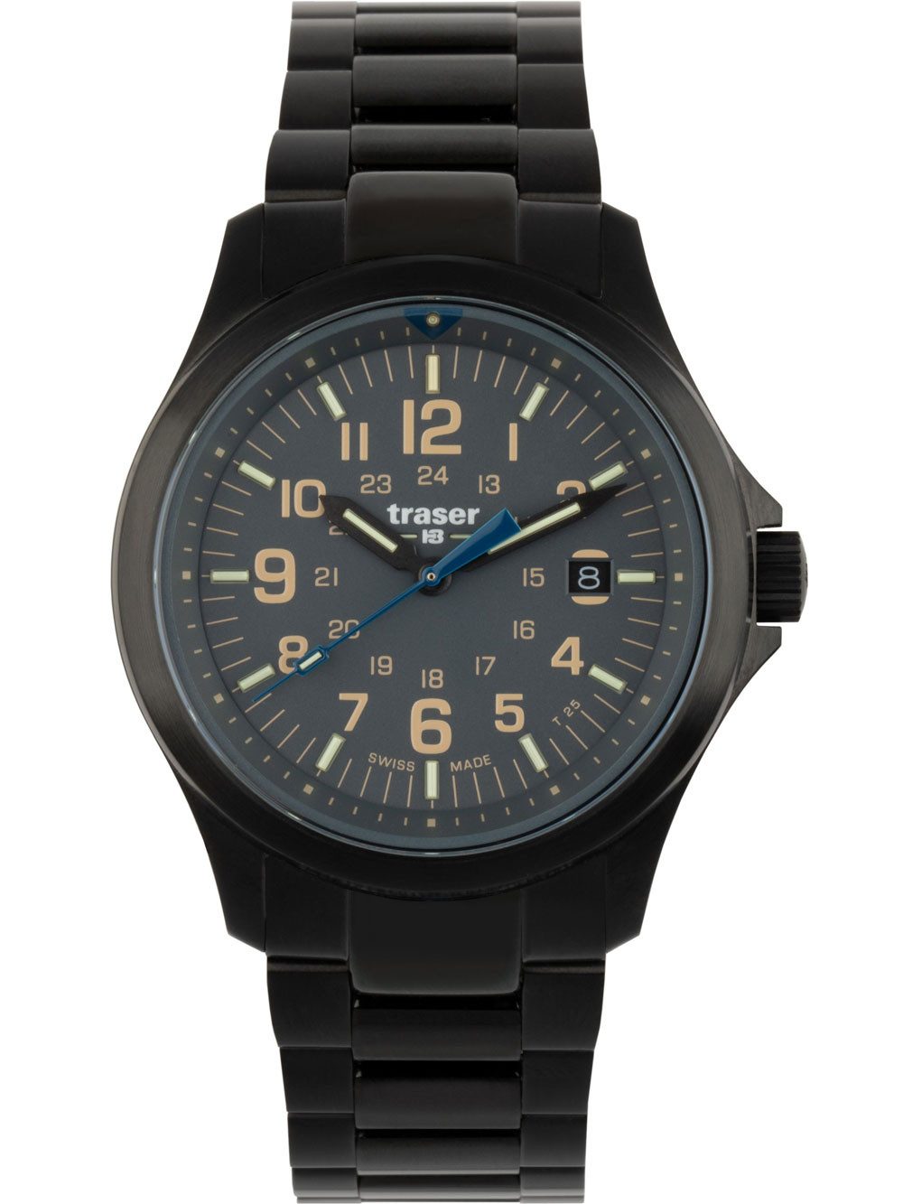 Quarzuhr Traser H3 111073 Herrenuhr P67 Officer Pro Grey 42mm 10ATM Traser H3 111073 Herrenuhr P67 Officer Pro Grey 42mm 10ATM