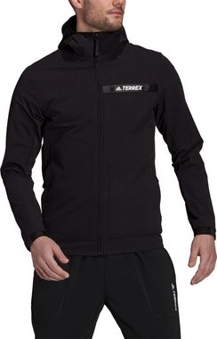 adidas Sportswear Funktionsjacke MT Jkt Wetterfeste Softshelljacke mit Kapuze Herren schwarz