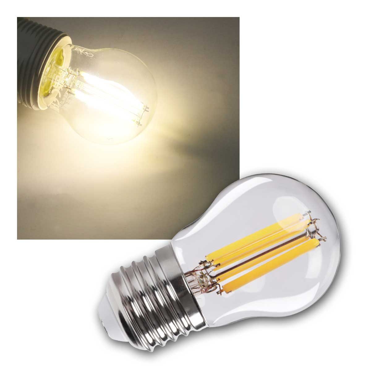 Kanlux LED Dekolicht E27 Filament Birne XLED G45 3,8W neutralweiß 806lm, neutralweiß