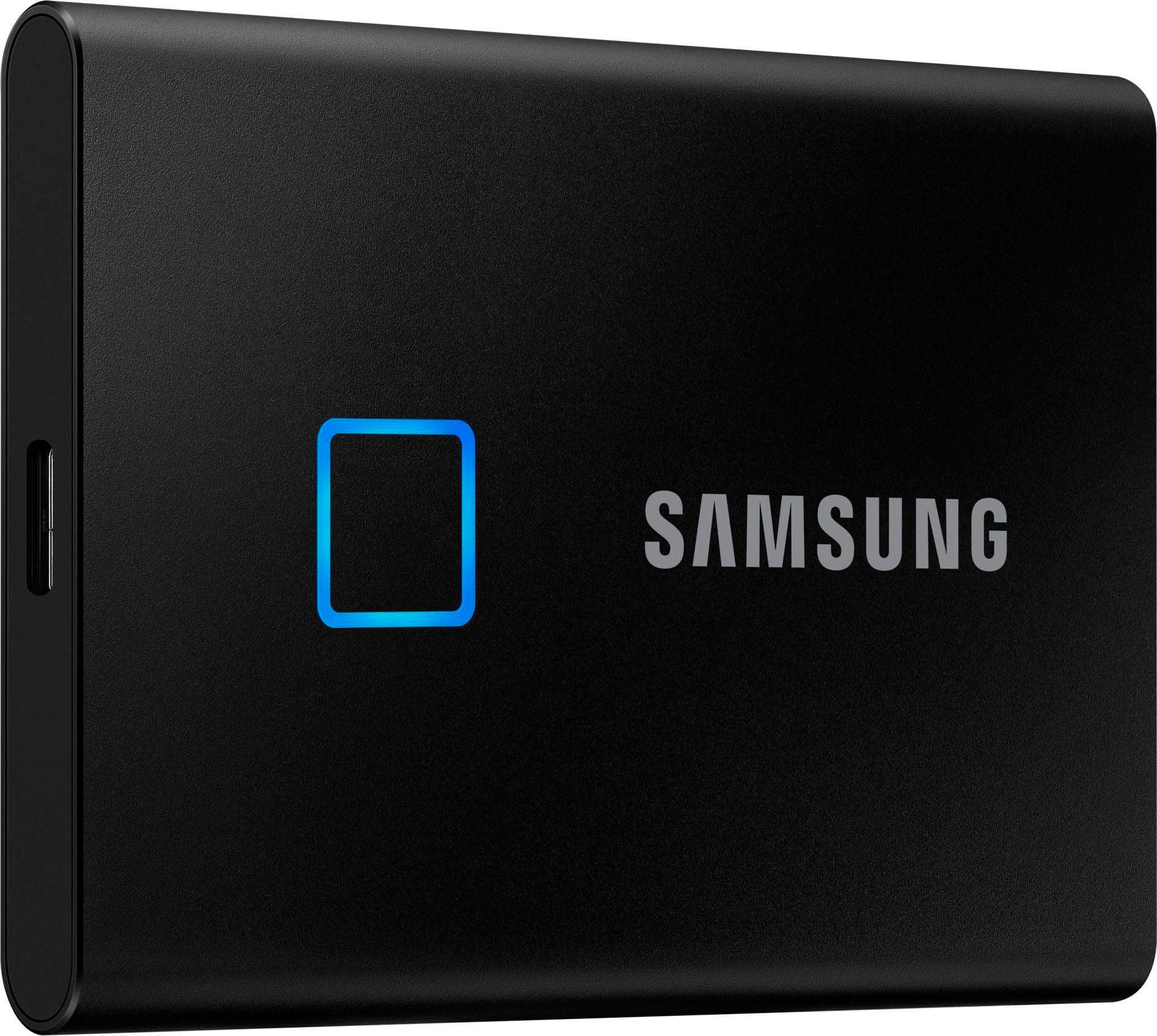 Samsung Portable SSD T7 Touch externe SSD (1 TB) 1050 MB/S  Lesegeschwindigkeit, 1000 MB/S Schreibgeschwindigkeit