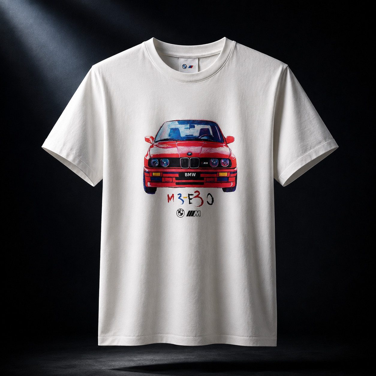 BMW T-Shirt BMW M T-Shirt Grafik Kinder weiß M3 E30