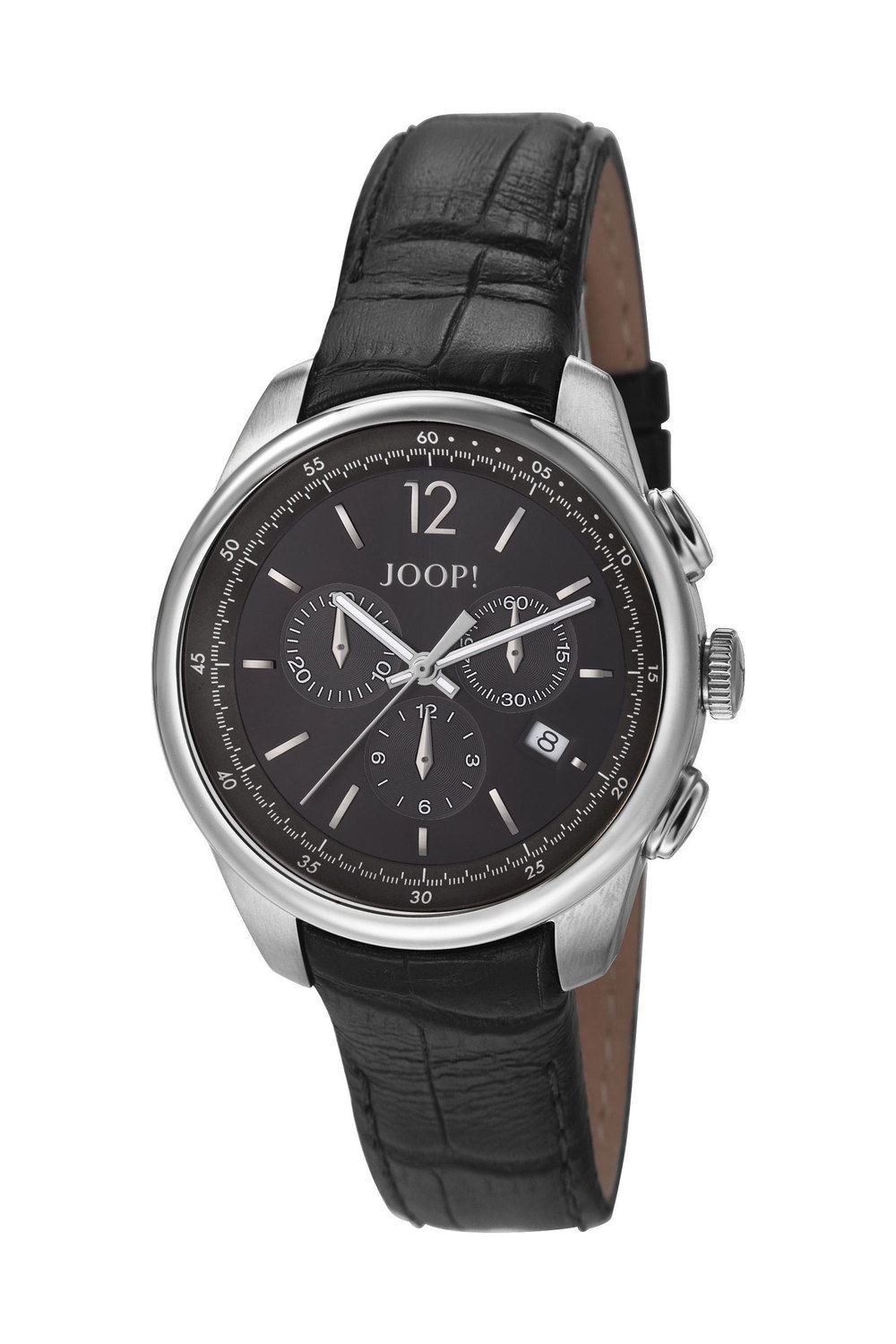 JOOP! Chronograph Herrenuhr Armbanduhr Edelstahl Silber Schwarz JP101171F03, Datumsanzeige