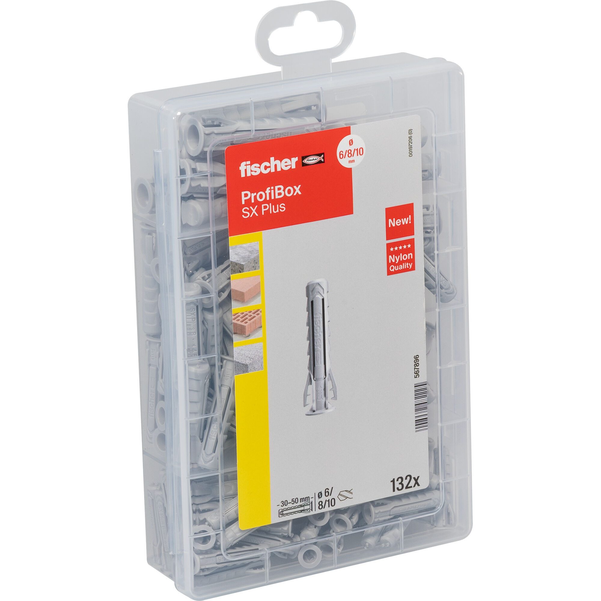 Fischer Schraube fischer Profi-Box Spreizdübel SX Plus, Dübel