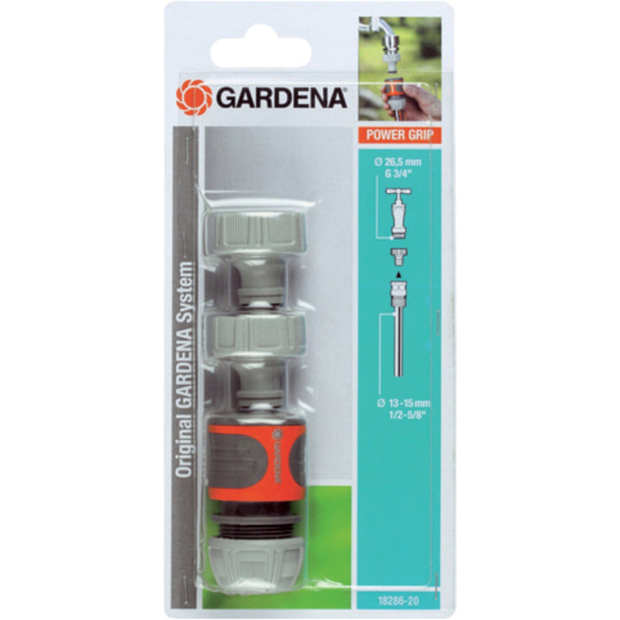 Bewässerungsventil GARDENA Anschluss-Satz für 13mm (1/2)- und 15mm