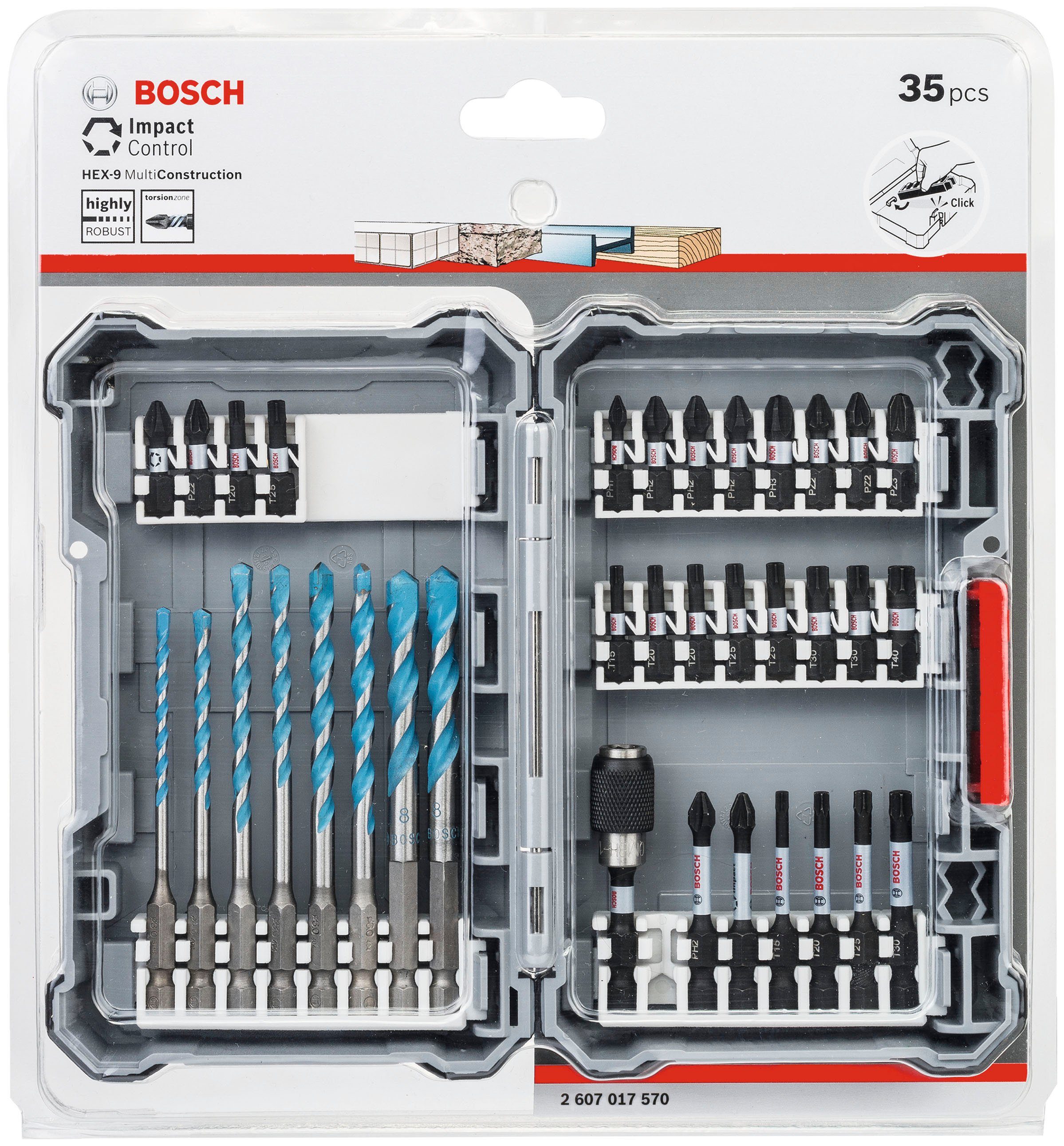 Schrauberbit-Set, 35-teilig Bosch Werkzeugset Professional