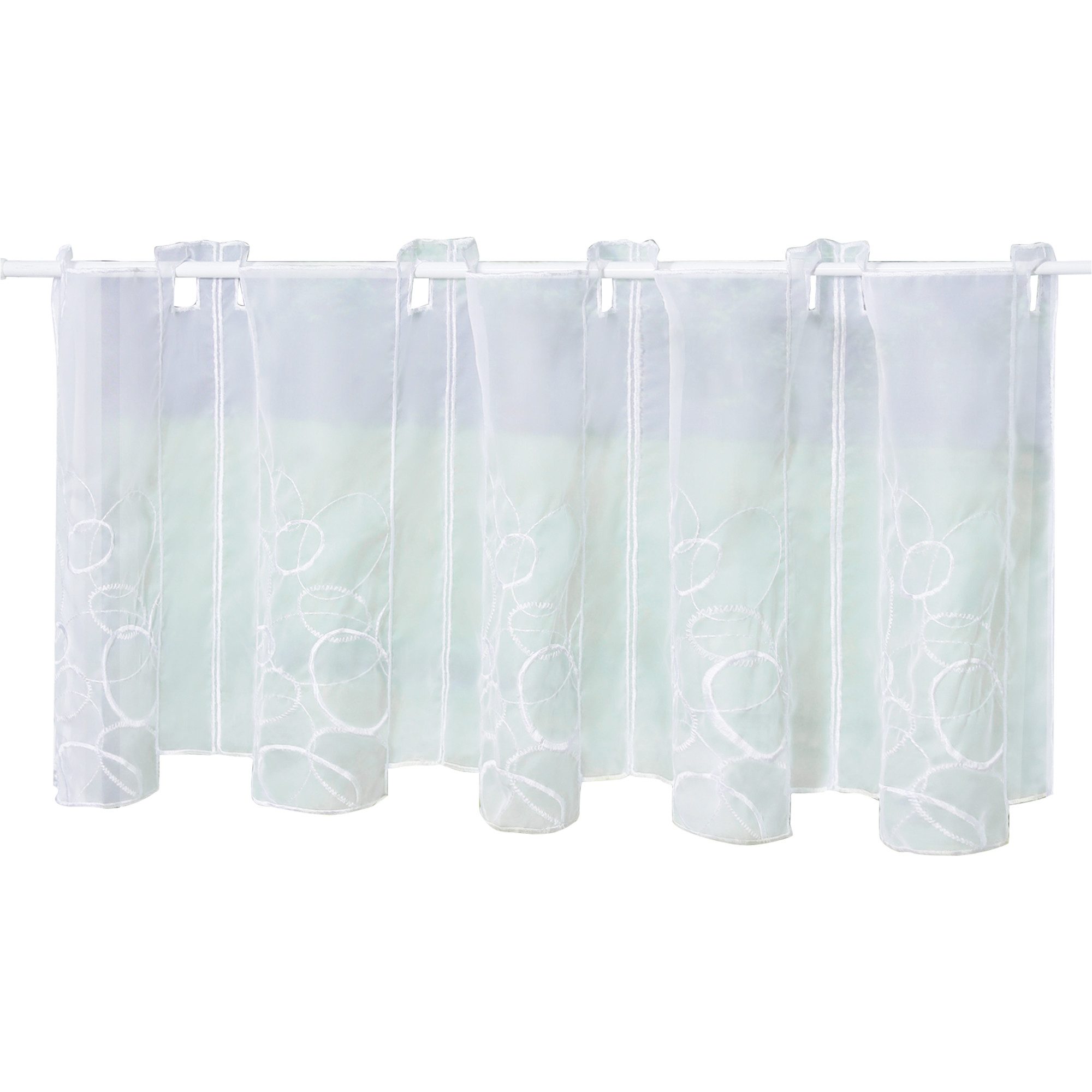 Joyswahl Scheibengardine (1 St), Stangendurchzug, transparent, Stickerei, K günstig online kaufen