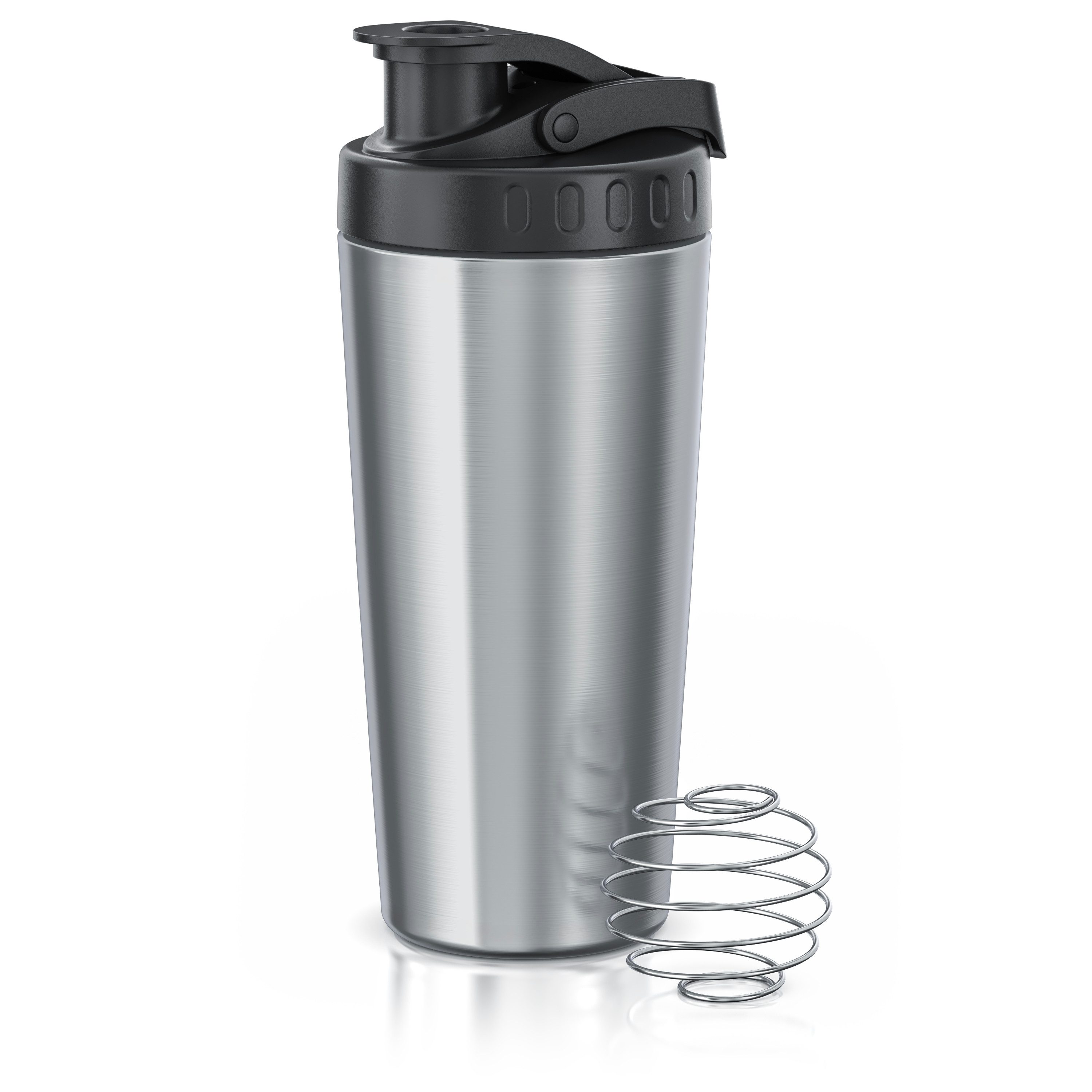 Protein Shaker Edelstahl Eiweißshaker 750 ml, verschließbar, spülmaschinengeeignet