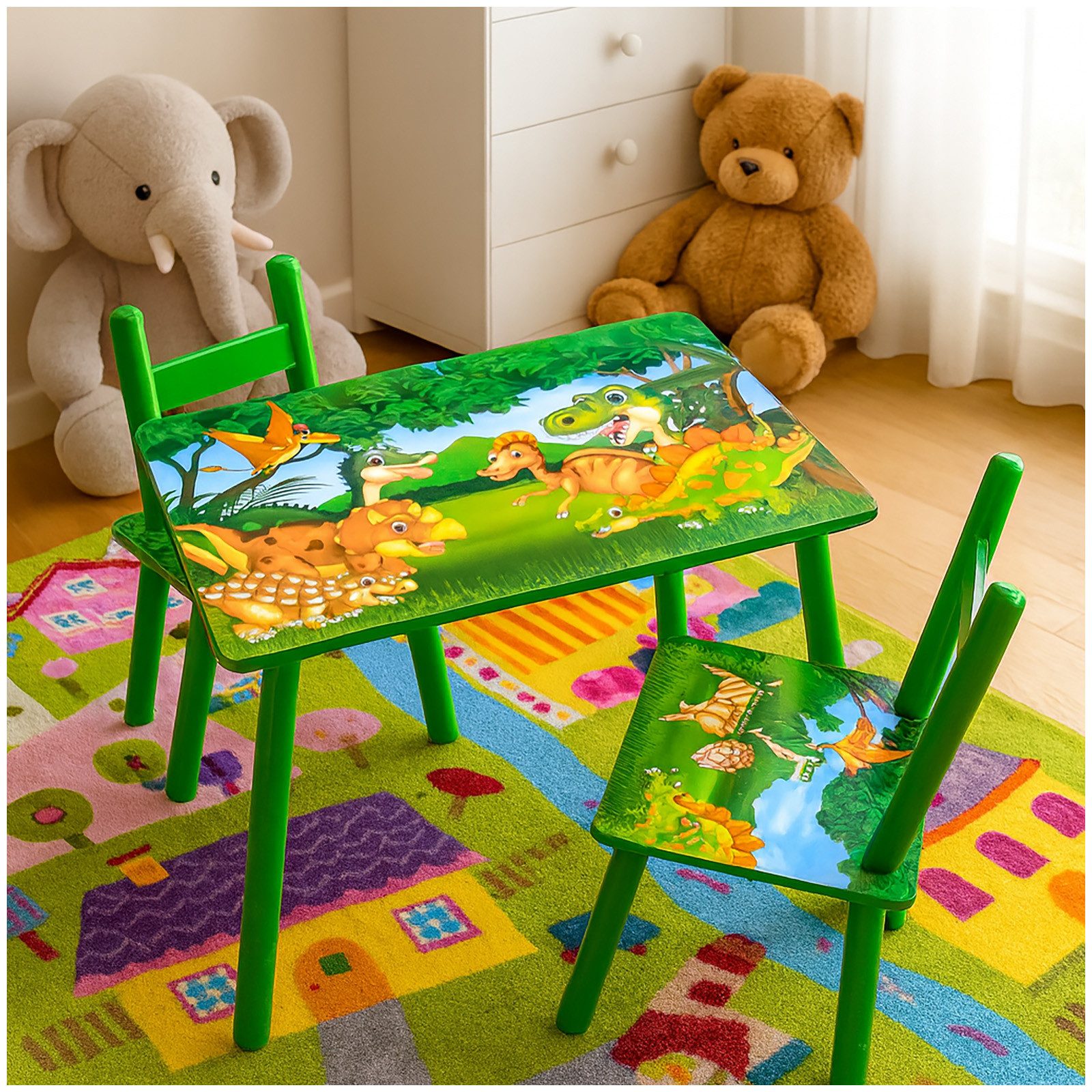 HTI-Living Kindersitzgruppe Kindertisch mit Stühlen Kinder, (Set, 3-tlg., 1 günstig online kaufen