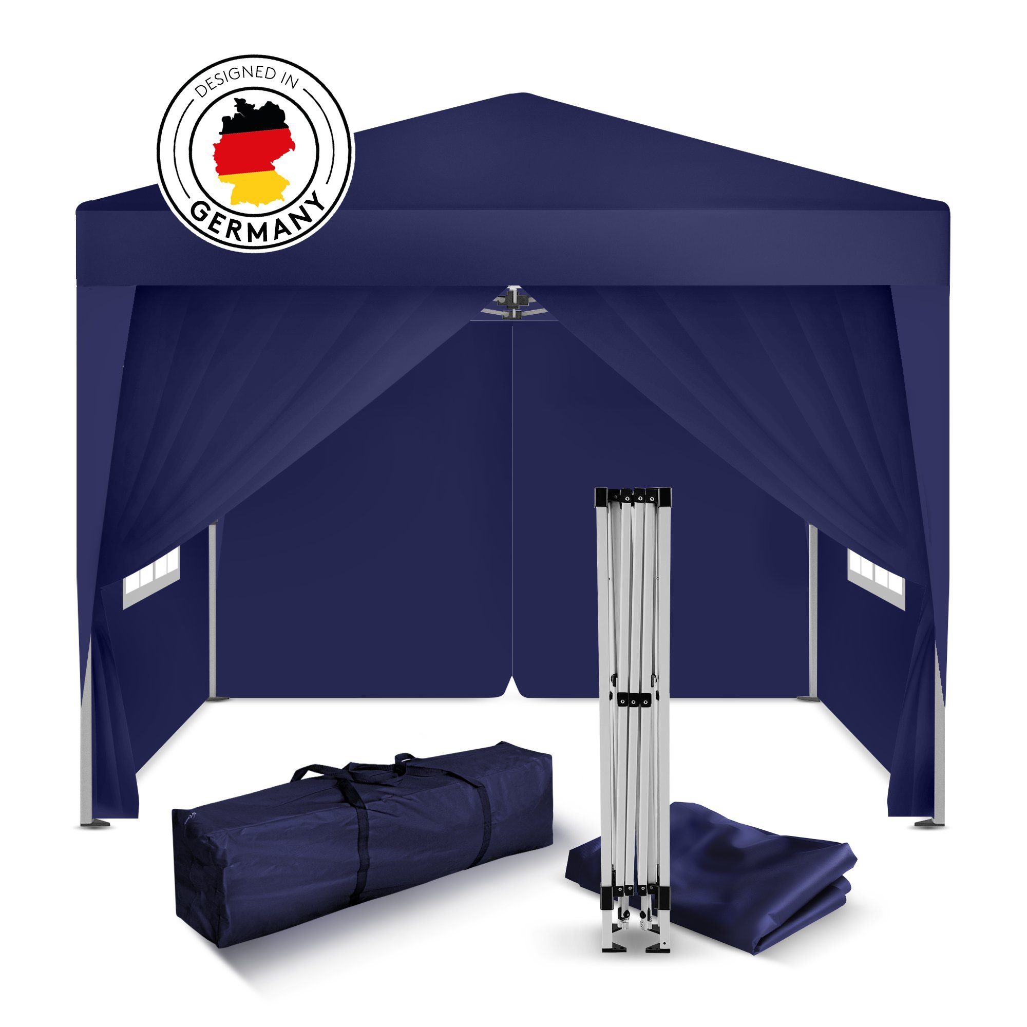 Kronenburg Partyzelt Faltpavillon 2x2 m wasserdicht - Partyzelt stabil, UV- günstig online kaufen