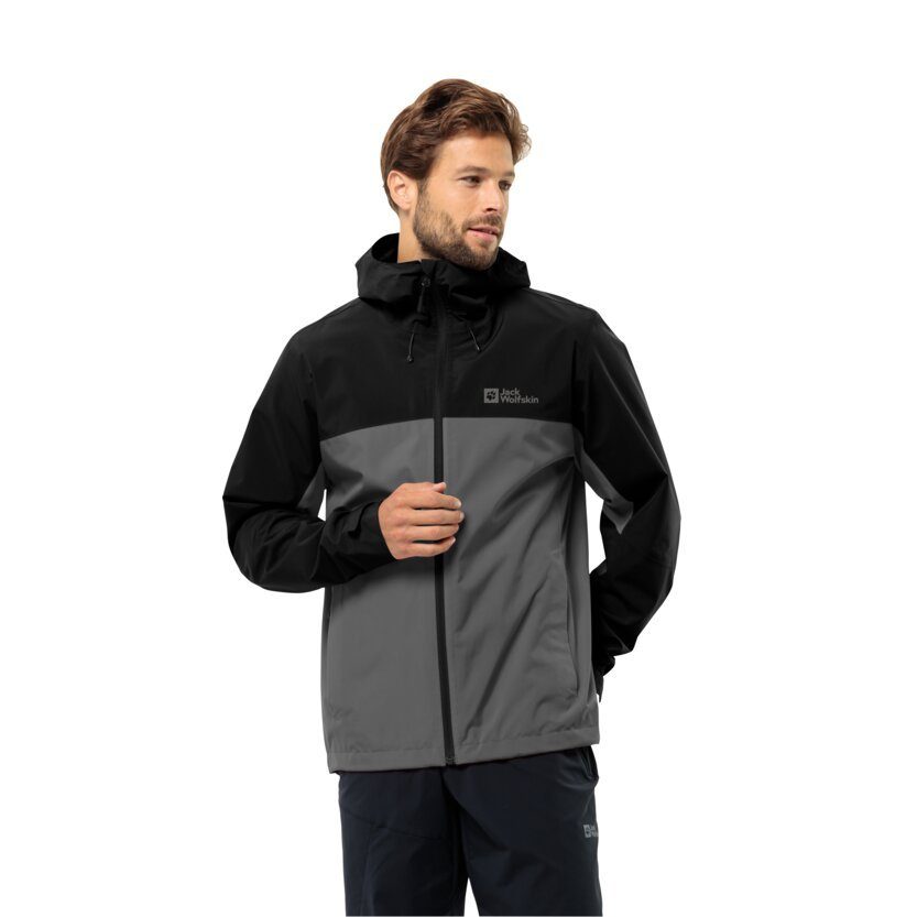 Jack Wolfskin Funktionsjacke WEILTAL 2L JKT M Kapuze: fest mit der Jacke verbunden