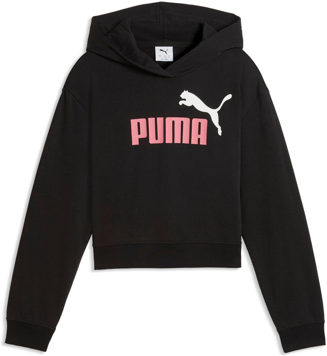 PUMA Kapuzensweatjacke ESS 2 COLOR No. 1 Logo Short Length Hoodie TR G PUMA BLACK-VARSITY GRE