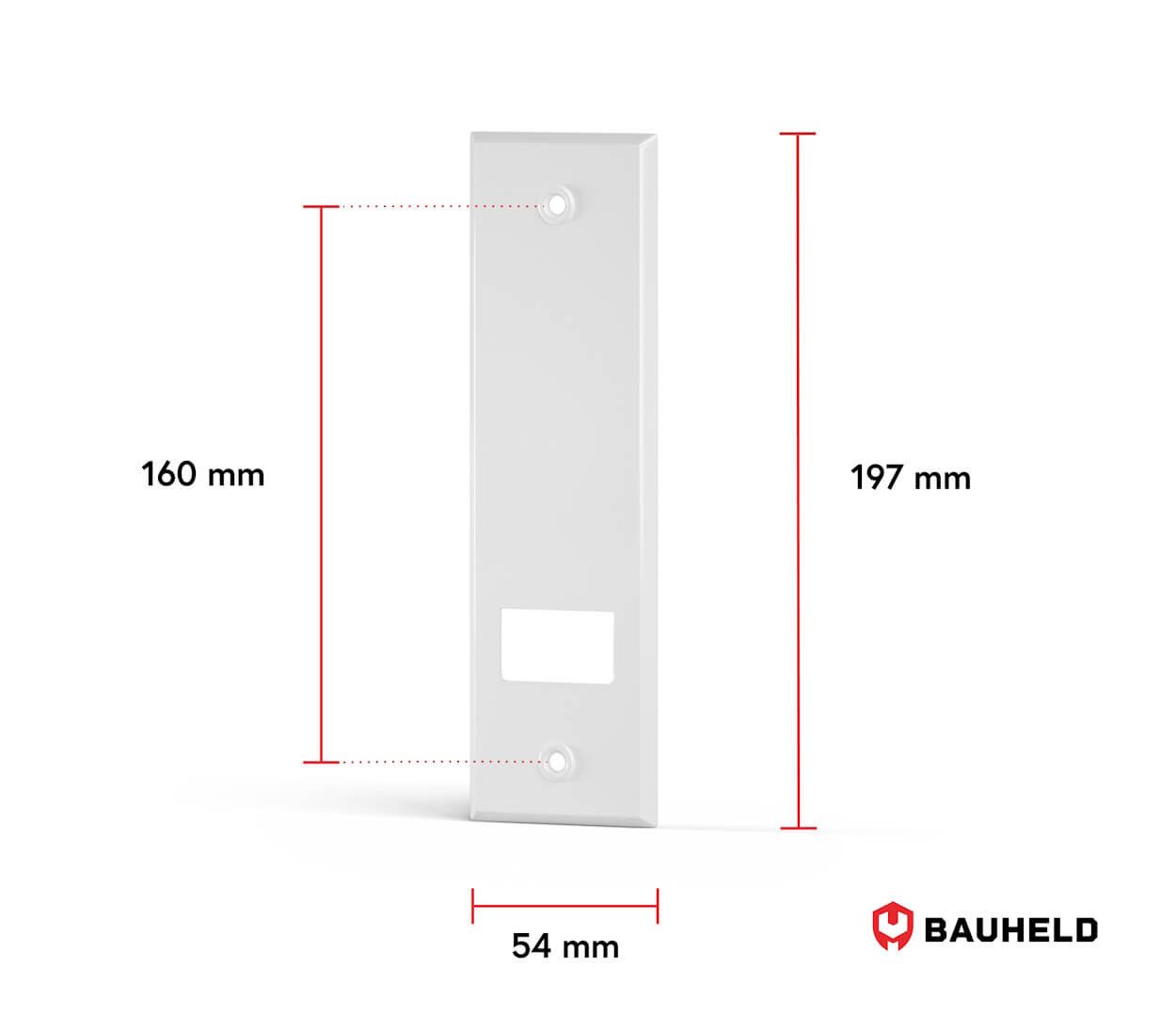 BAUHELD Gurtwickler-Abdeckplatte Metall, Zubehör für Rolladen günstig online kaufen
