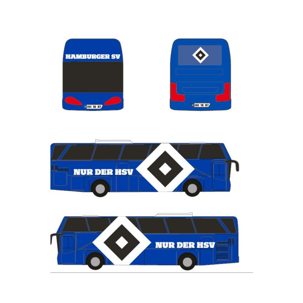 VertriebsArena GmbH Spielzeug-Bus HSV Nur der HSV Spielzeugbus