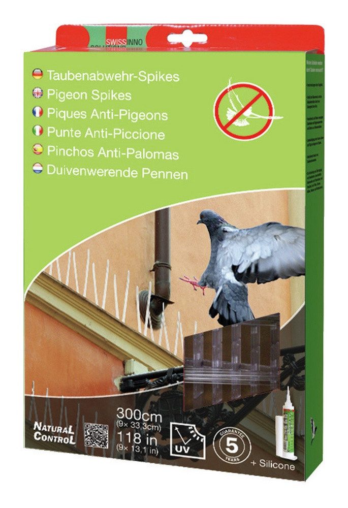Swissinno Vogel-Schreck, Taubenabwehr-Spikes 300 cm Solution