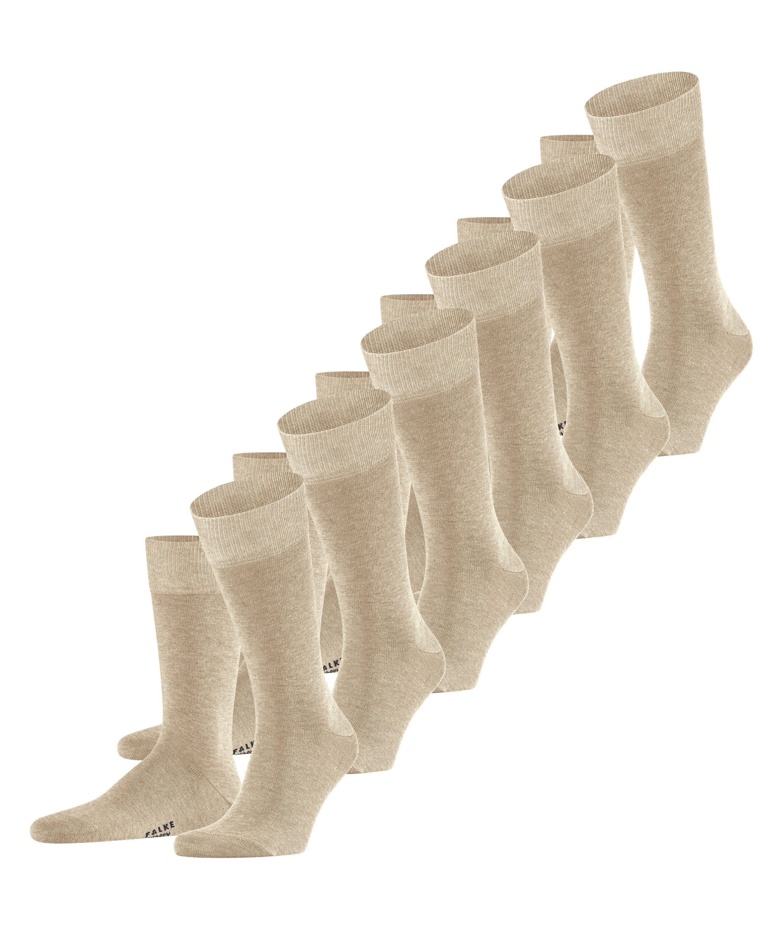 FALKE Socken Happy 6-Pack (6-Paar) sand mel. (4650)