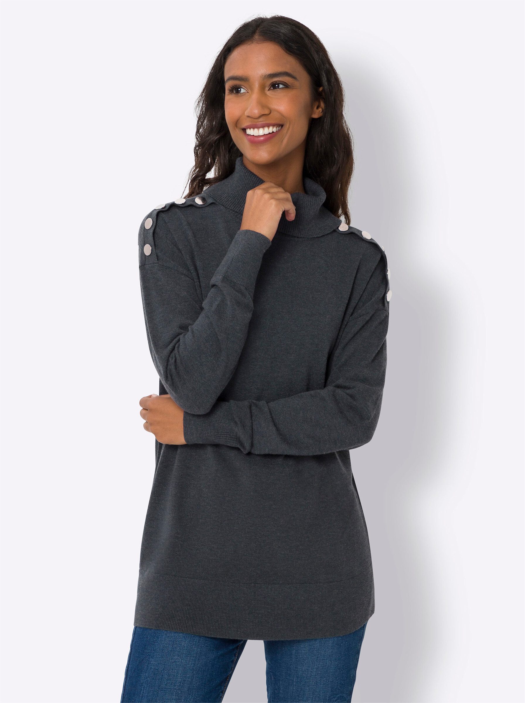 Strickpullover Rollkragenpullover